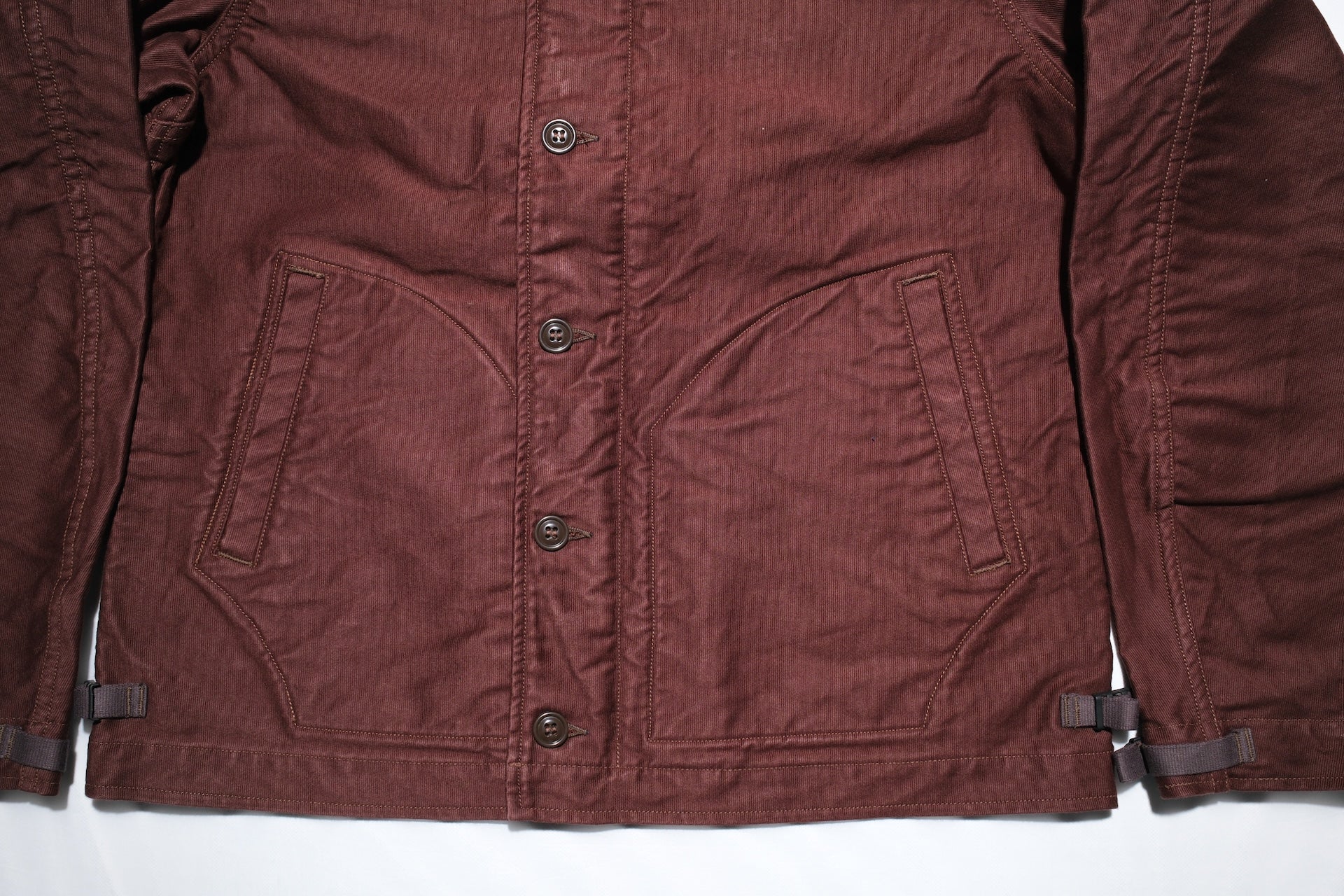 Freewheelers "Deck Worker" Jacket (Dark Red Brown)
