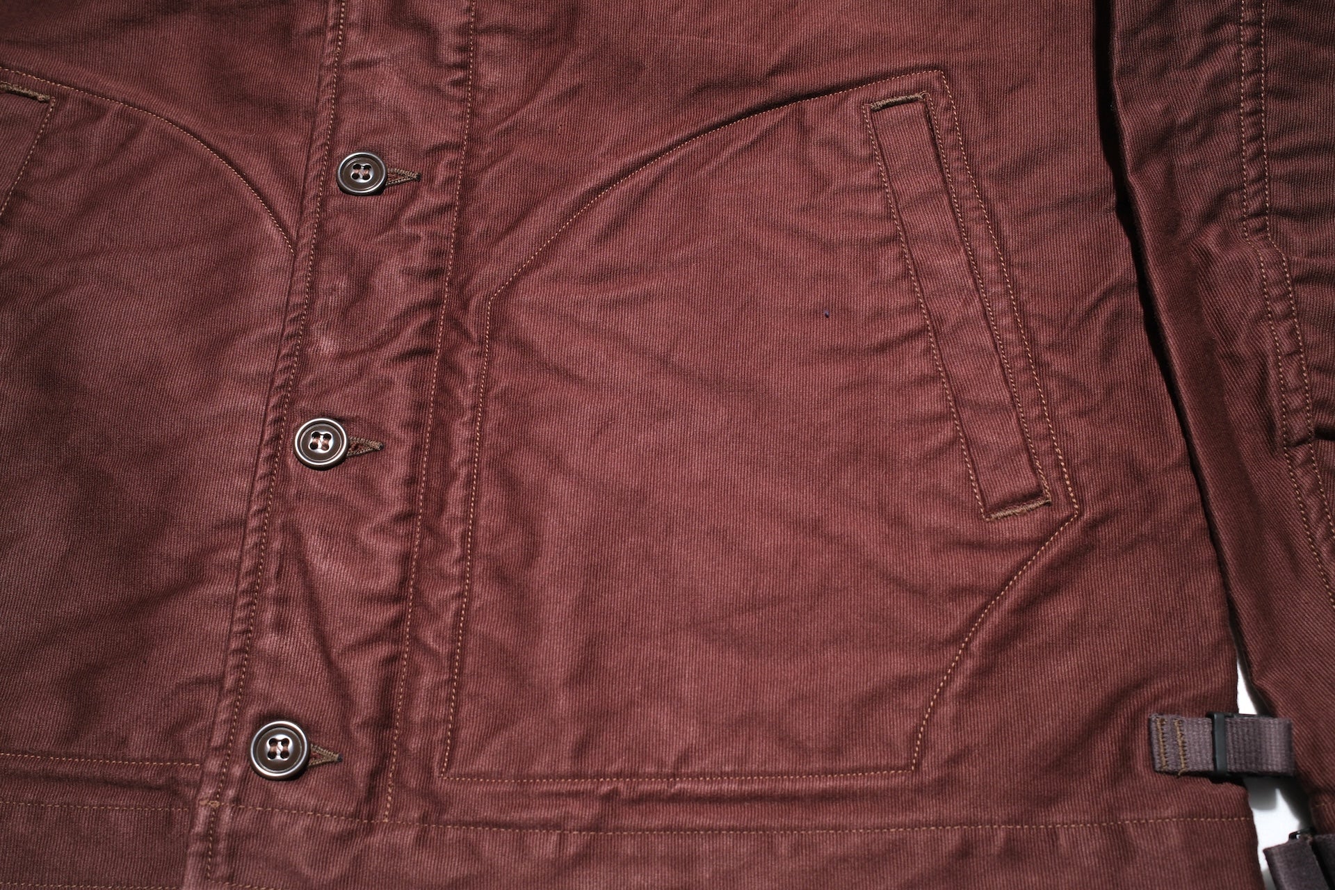 Freewheelers "Deck Worker" Jacket (Dark Red Brown)