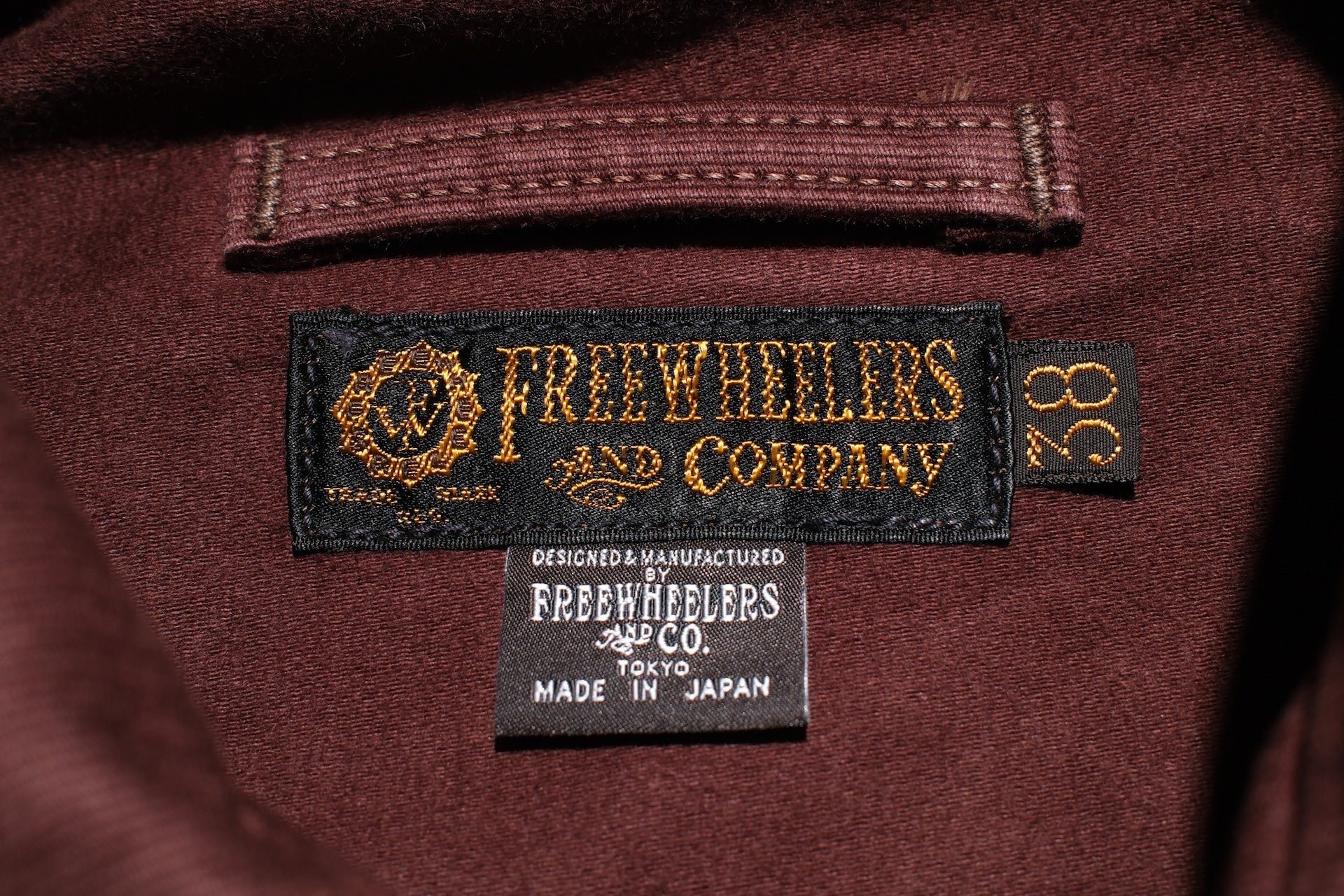 Freewheelers "Deck Worker" Jacket (Dark Red Brown)