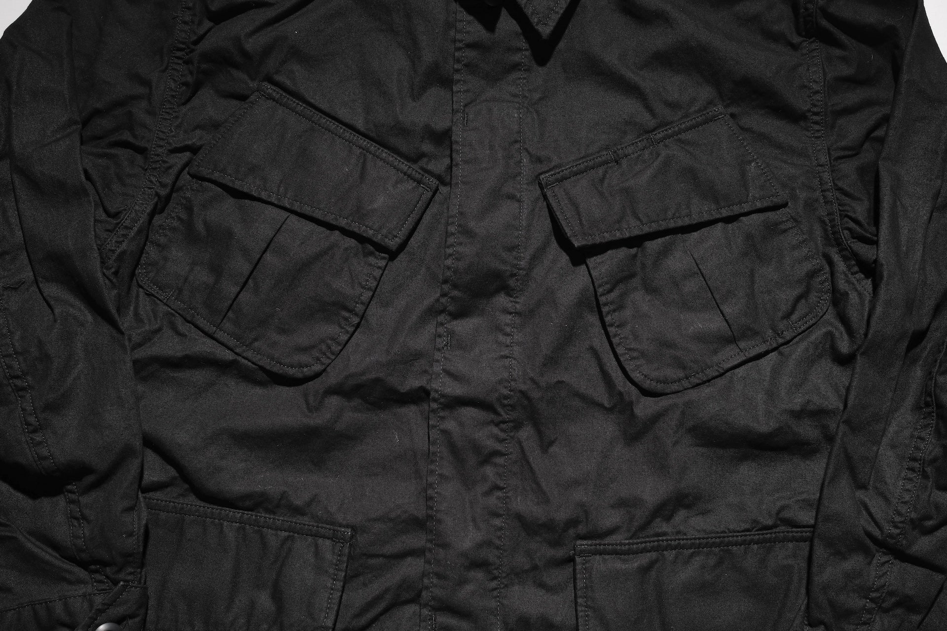 BONCOURA 'All-Seasons' Poplin Fatigue Jacket (Black)