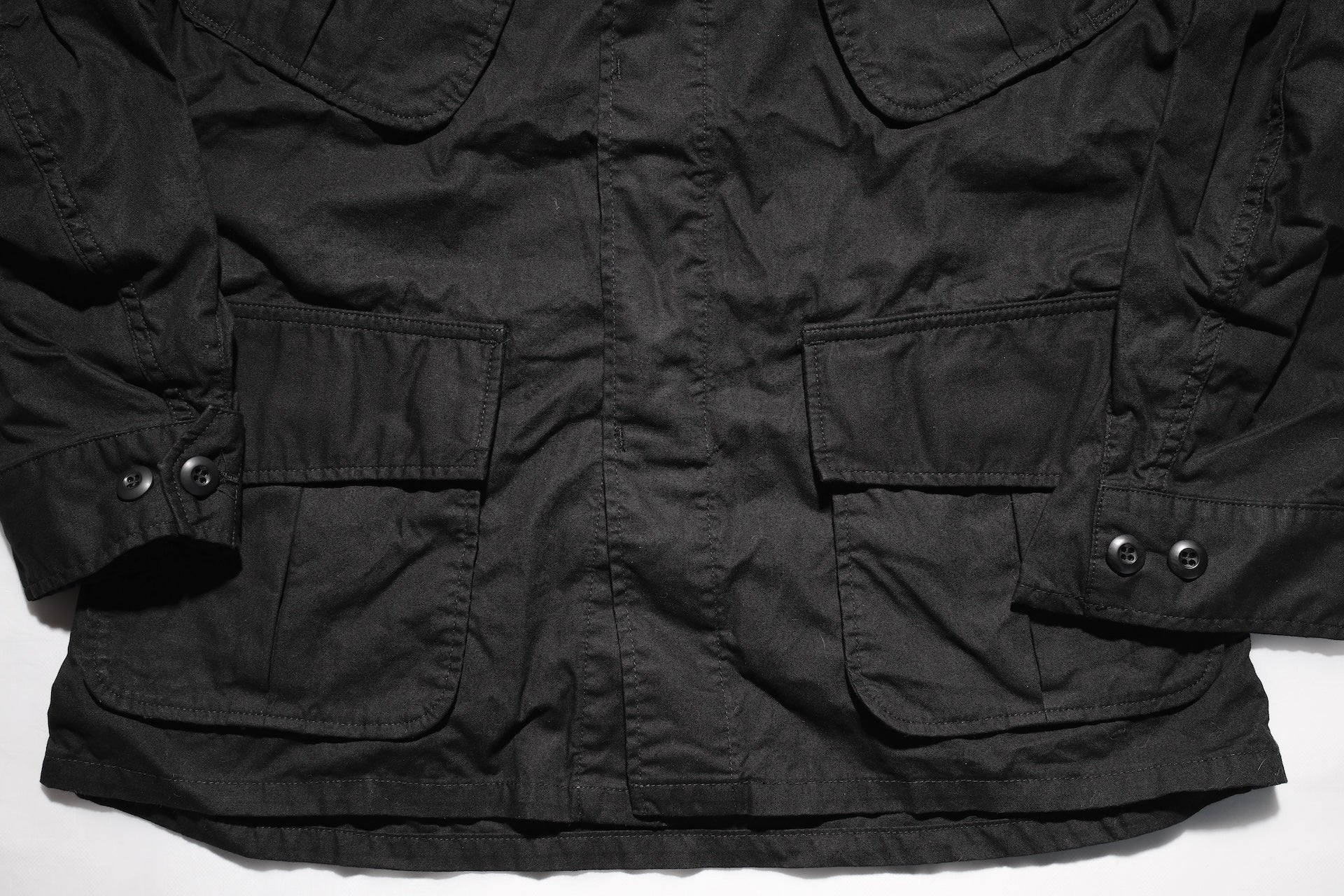 Black army fatigue jacket best sale