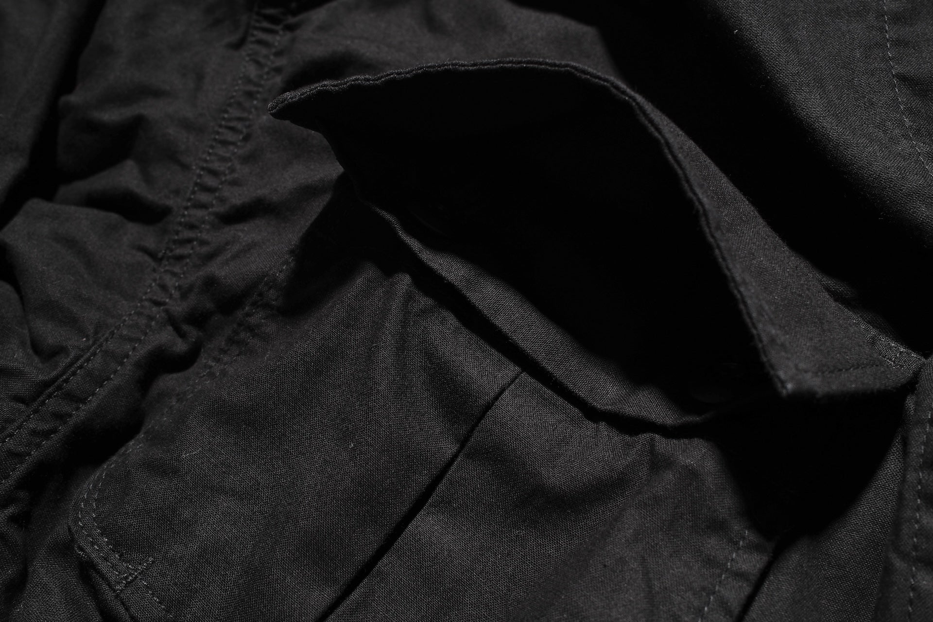 BONCOURA 'All-Seasons' Poplin Fatigue Jacket (Black)