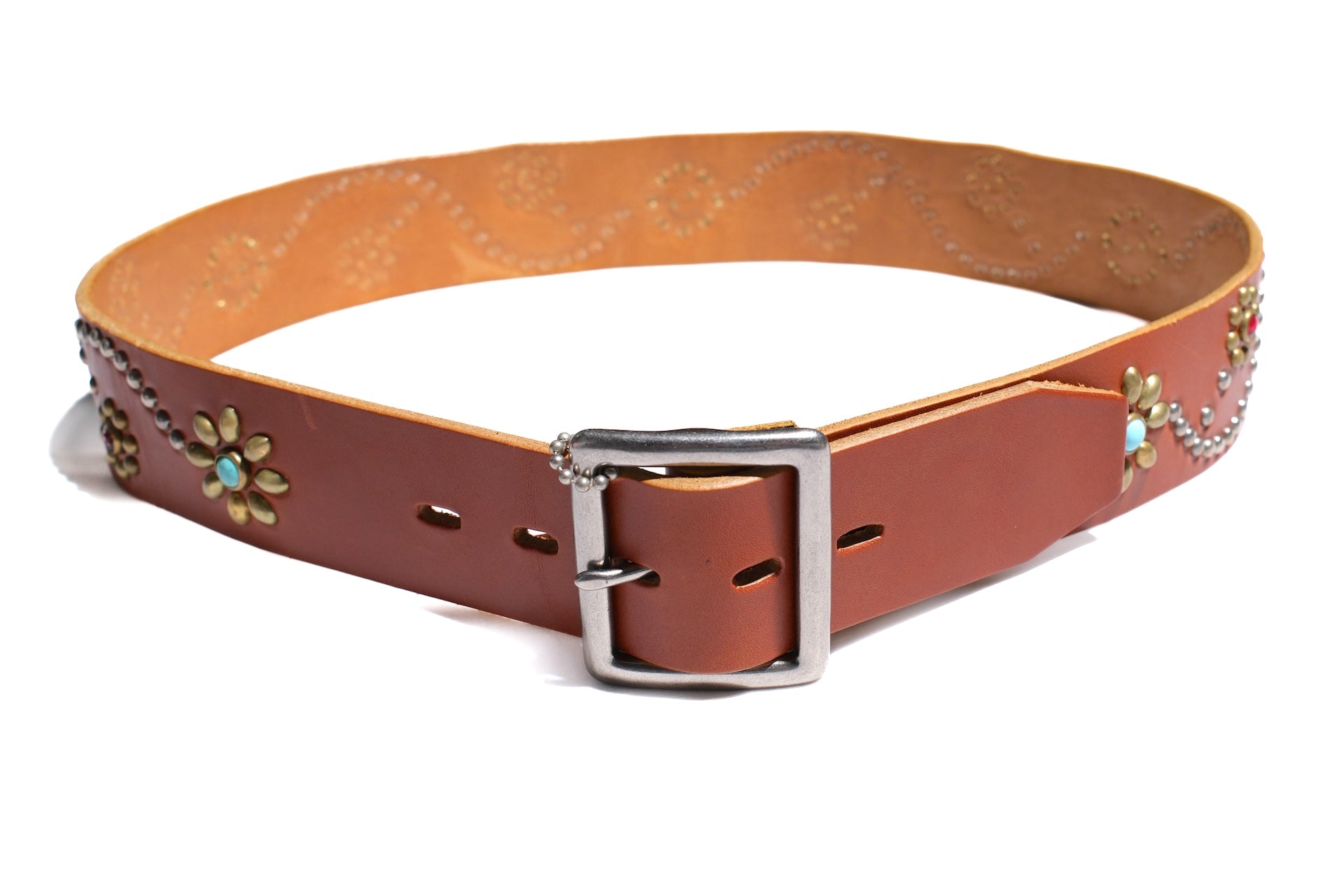 Hollywood Trading Company "Full Bloom" Belt (Light Brown Teacore)