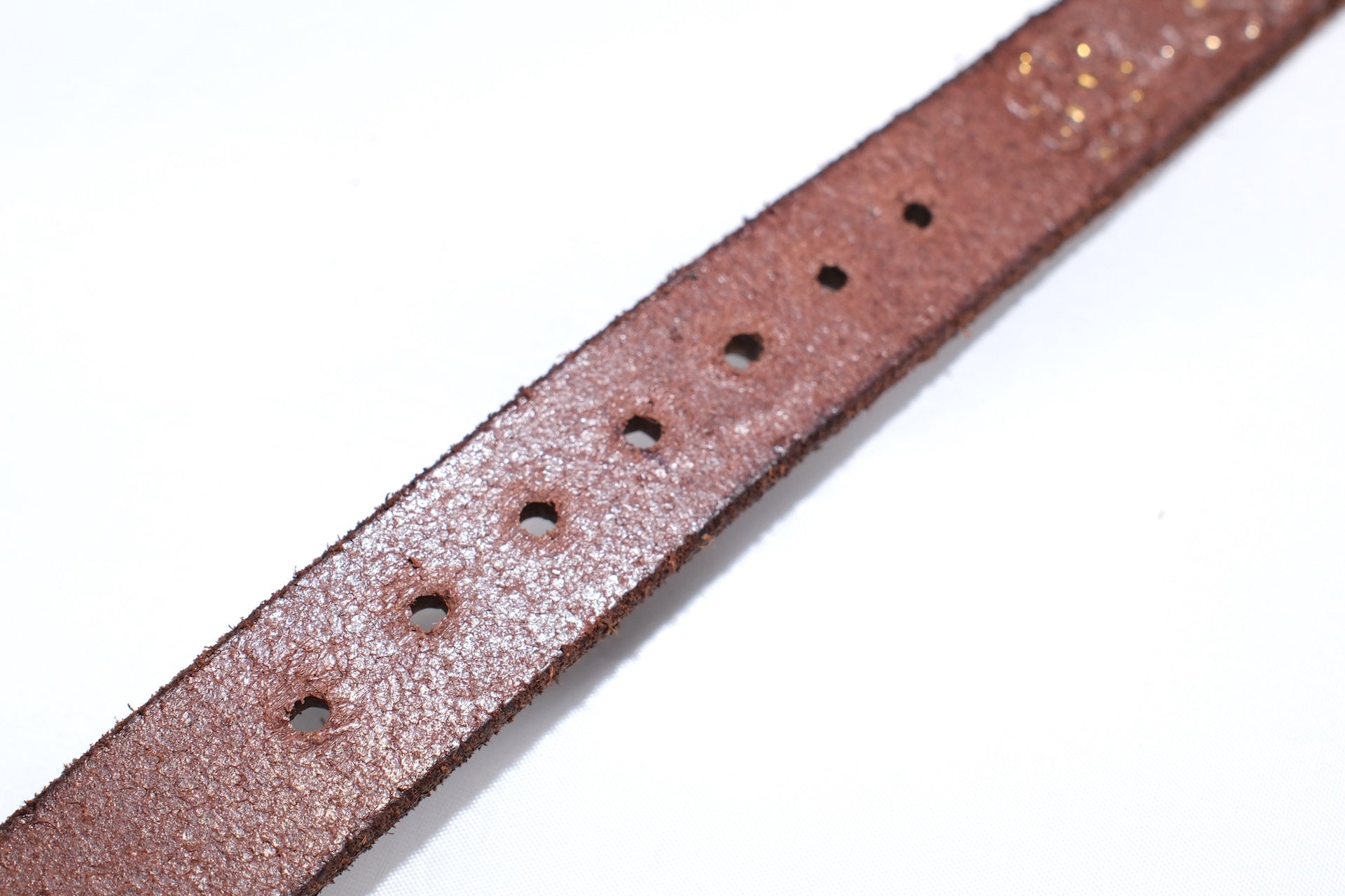 Hollywood Trading Company "Turquoise Bloom" Narrow Belt (Dark Brown Tea-core)