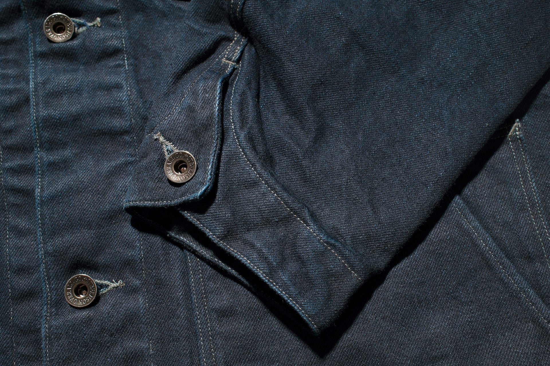 Stevenson Overall Co. 14oz Indigo Dyed Duck Canvas 'Prairie' Chore Jacket