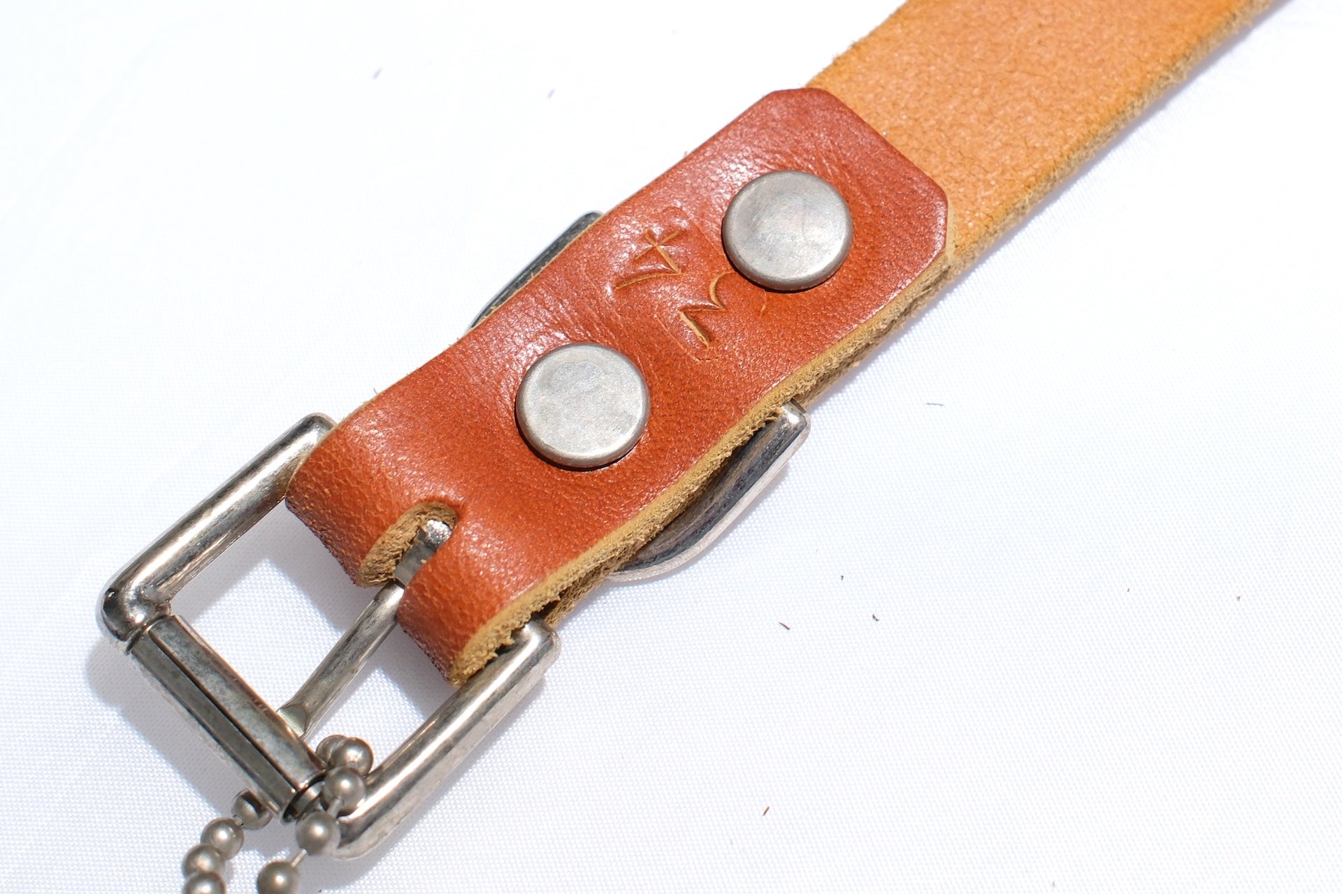 Hollywood Trading Company "Turquoise Bloom" Narrow Belt (Light Brown Teacore)