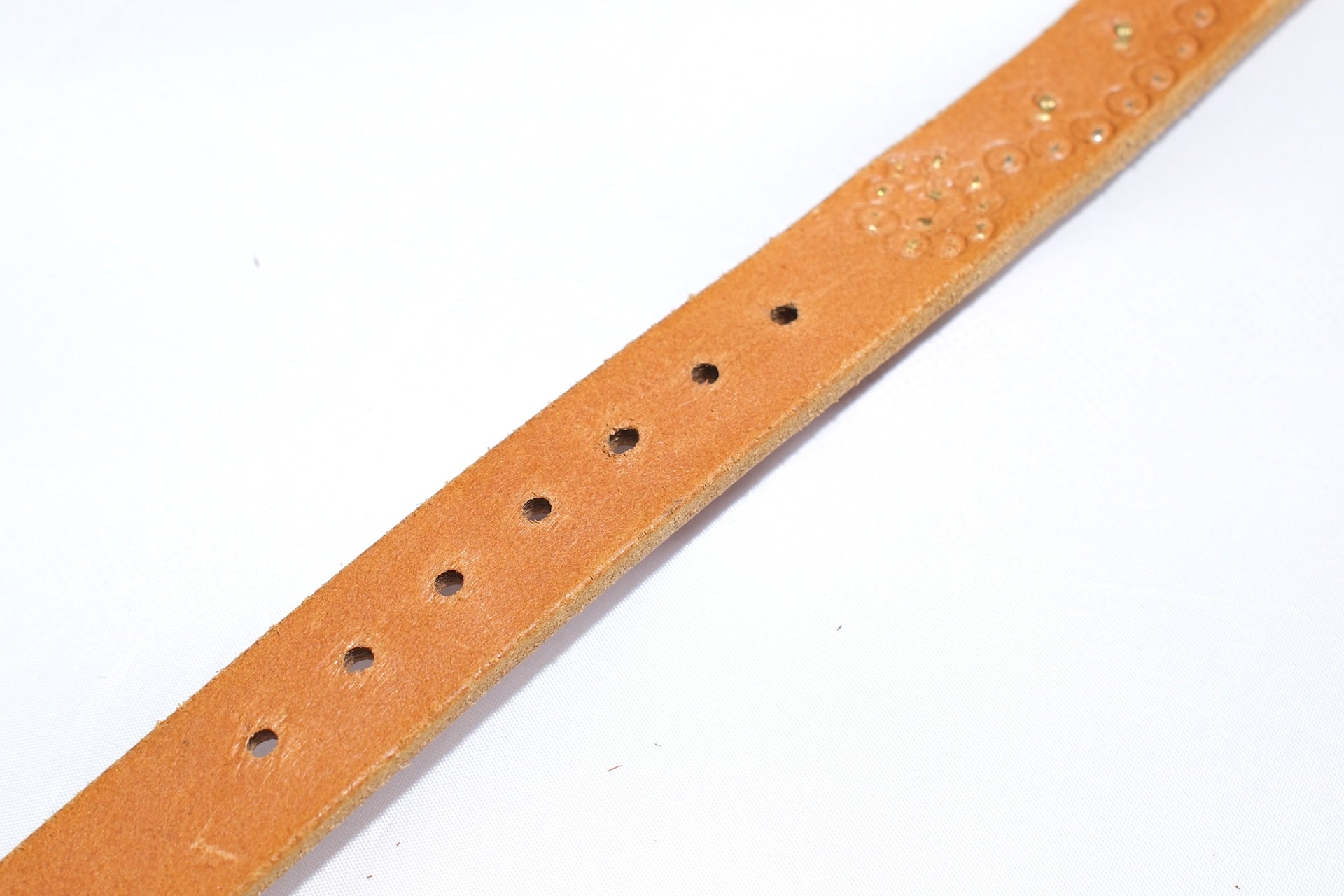 Hollywood Trading Company "Turquoise Bloom" Narrow Belt (Light Brown Teacore)