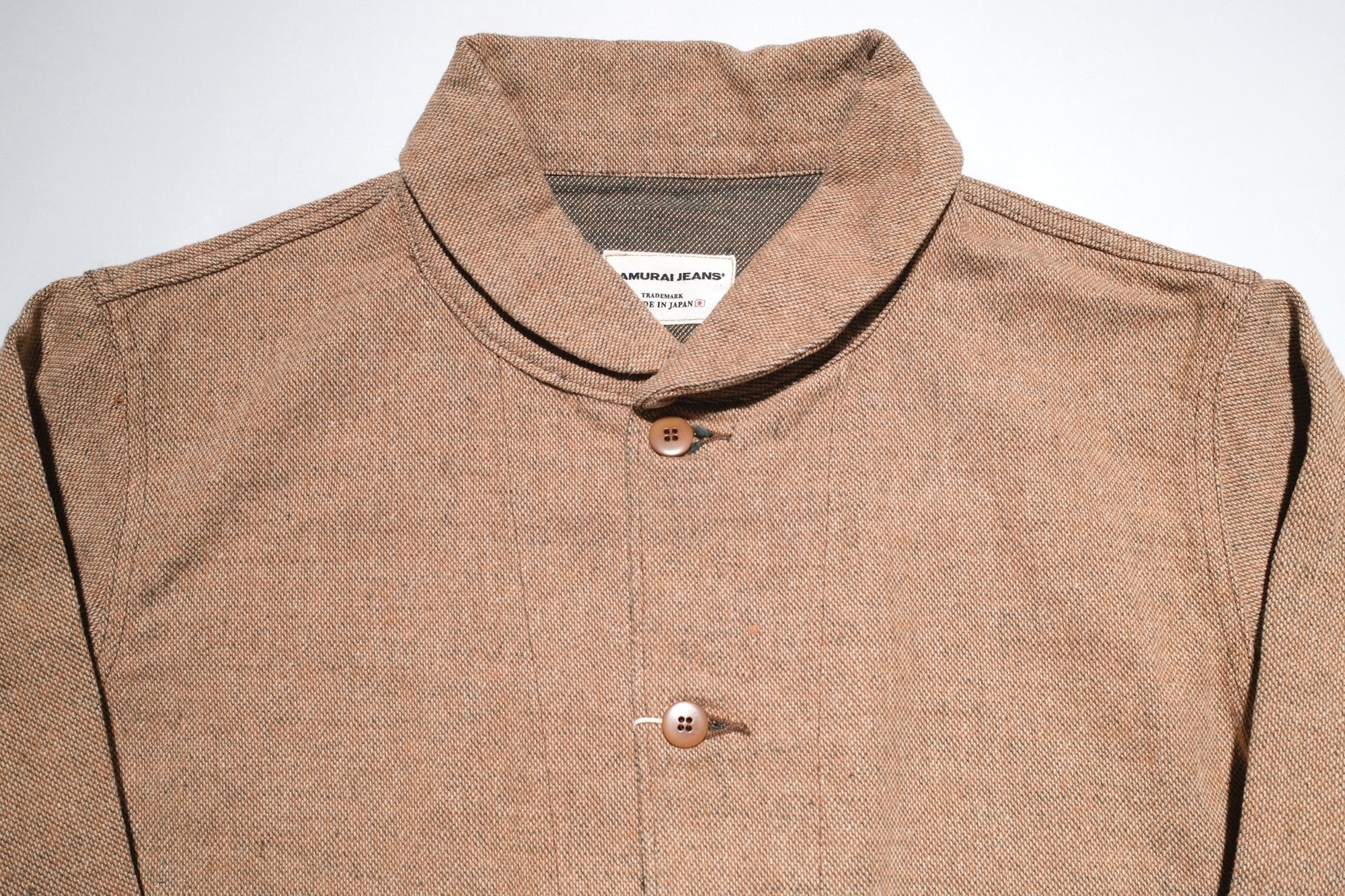Samurai Heavyweight “Elemental Flannel” Sport Jacket (Moss Beige)