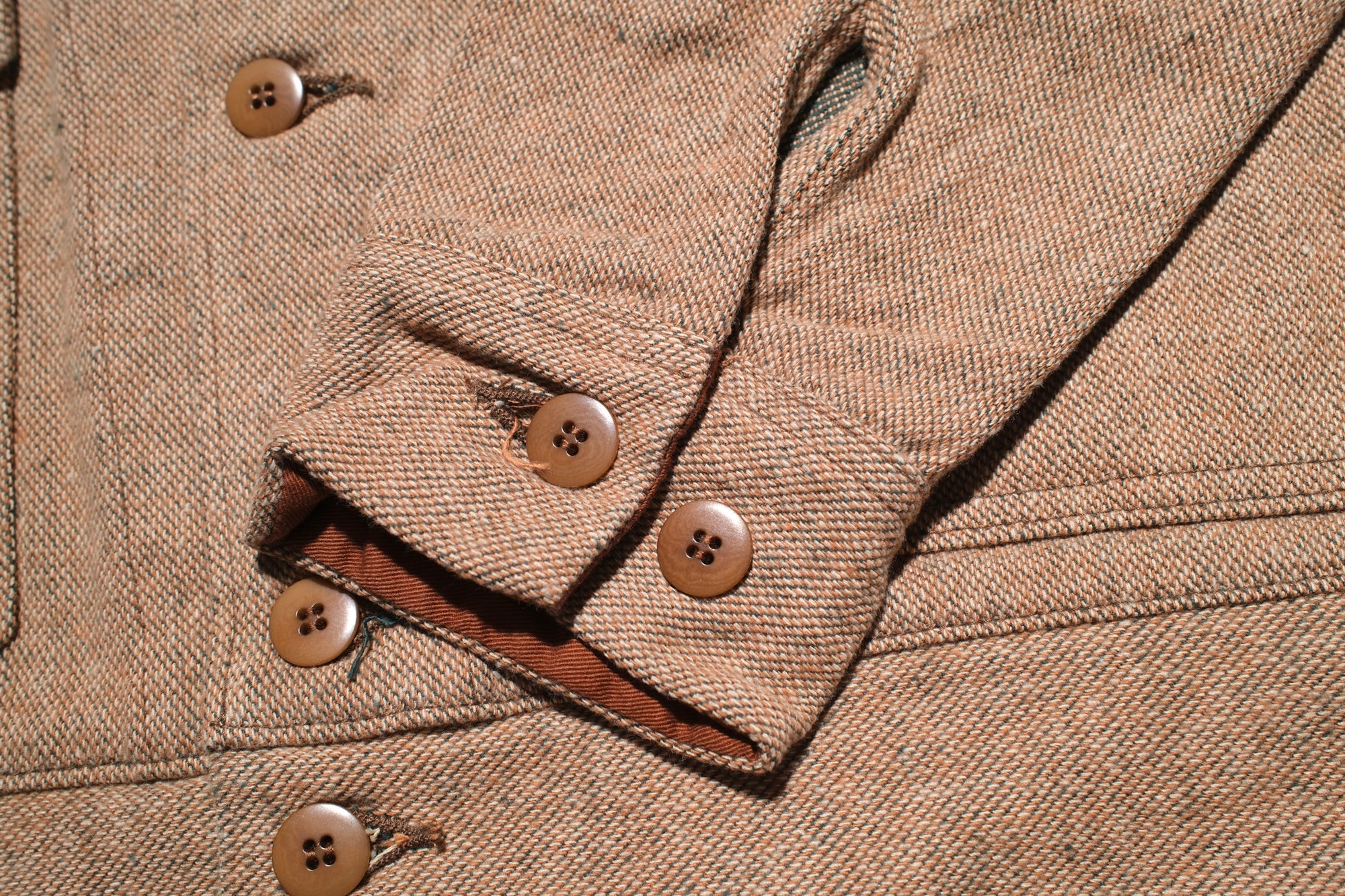 Samurai Heavyweight “Elemental Flannel” Sport Jacket (Moss Beige)
