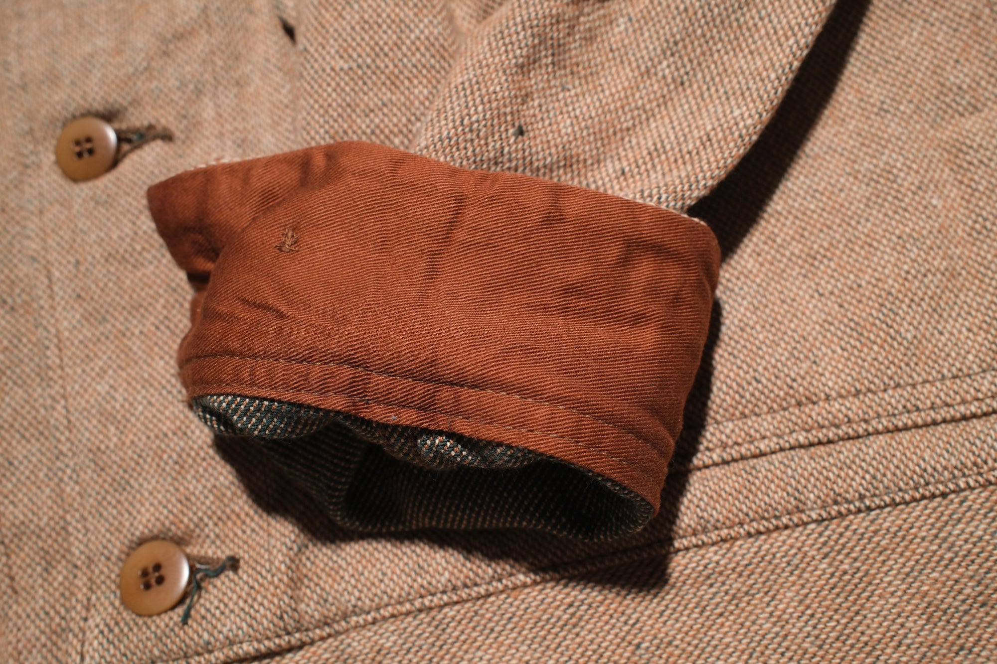 Samurai Heavyweight “Elemental Flannel” Sport Jacket (Moss Beige)