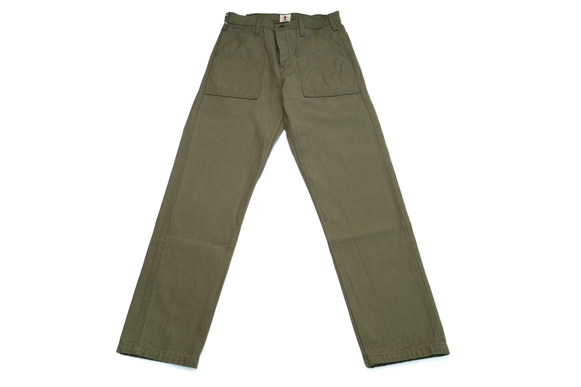 Samurai 15oz Selvage Back Satin Baker Pants (Olive)