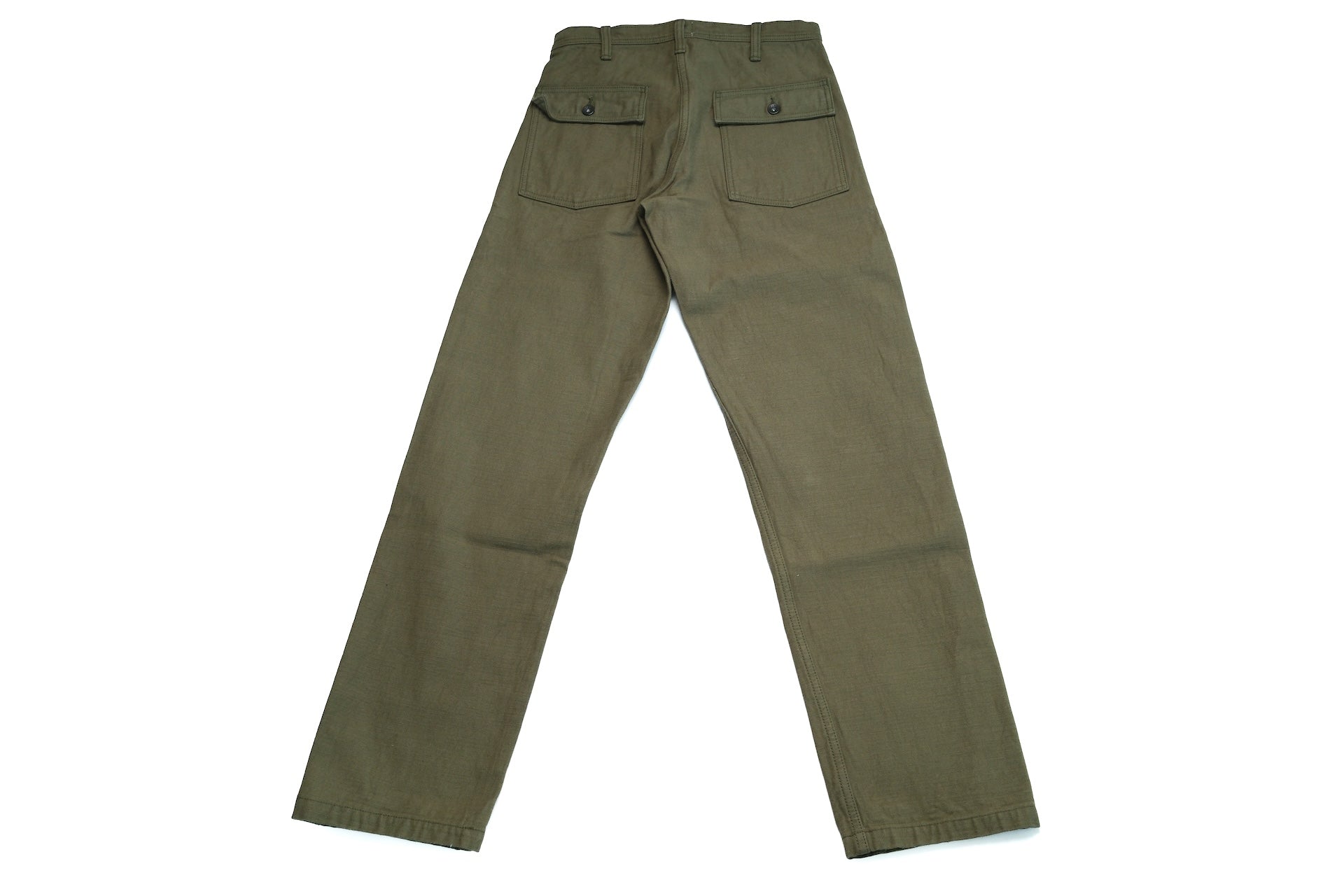 Samurai 15oz Selvage Back Satin Baker Pants (Olive)