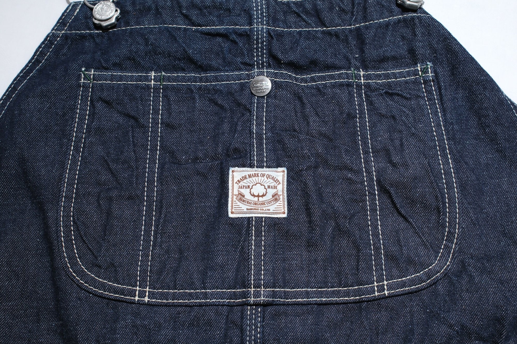 Samurai 10oz Indigo Dyed “Nippon Cotton” 1940s Style Denim Overalls