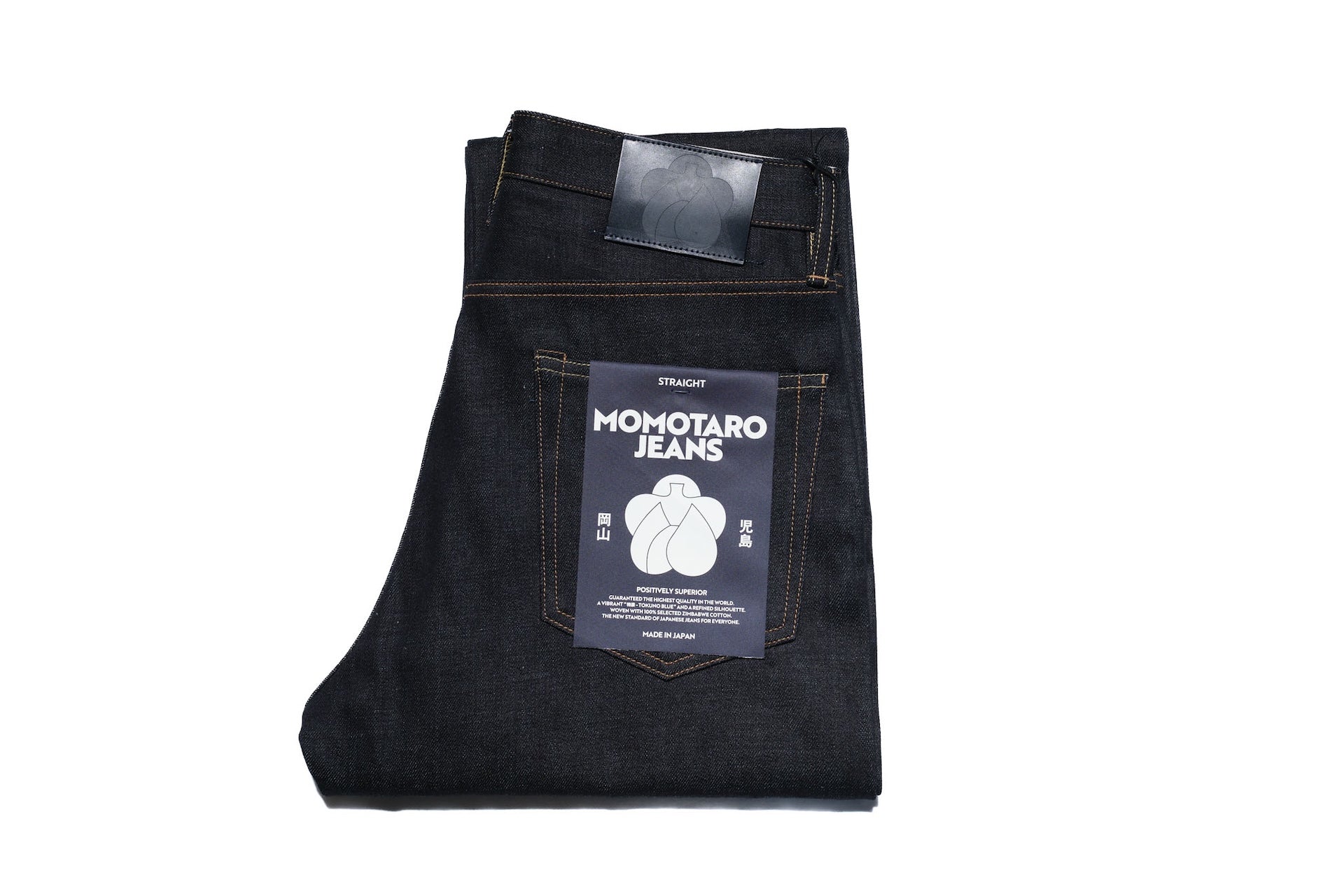 MOMOTARO JEANS 14.7oz "Tokuno Blue" #100 Denim (Classic Straight fit)