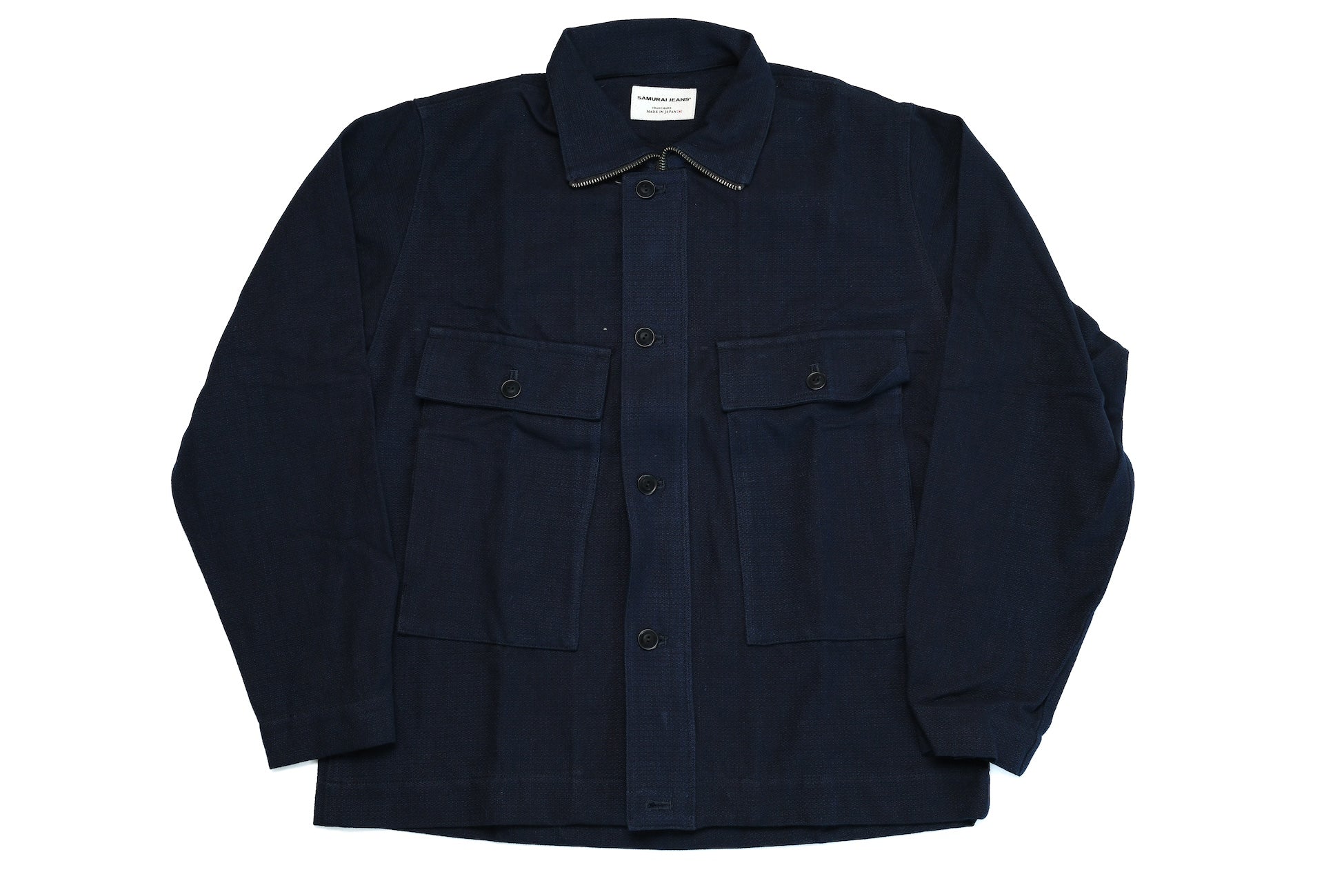 Samurai "Aimadara" Indigo Dyed Dobby Field Jacket