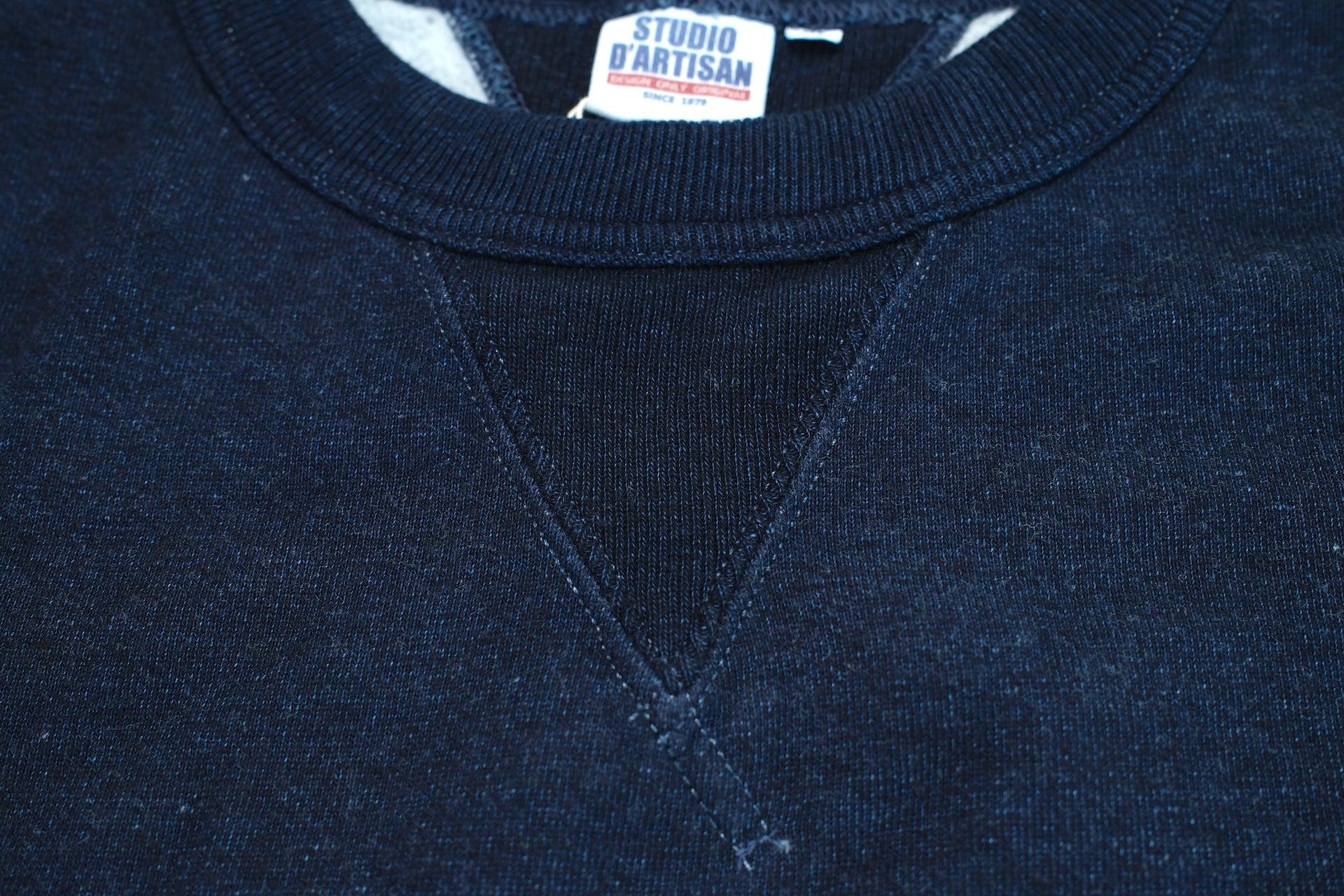 Studio D'Artisan 12oz Loopwheeled Sweatshirt (Grand Indigo)