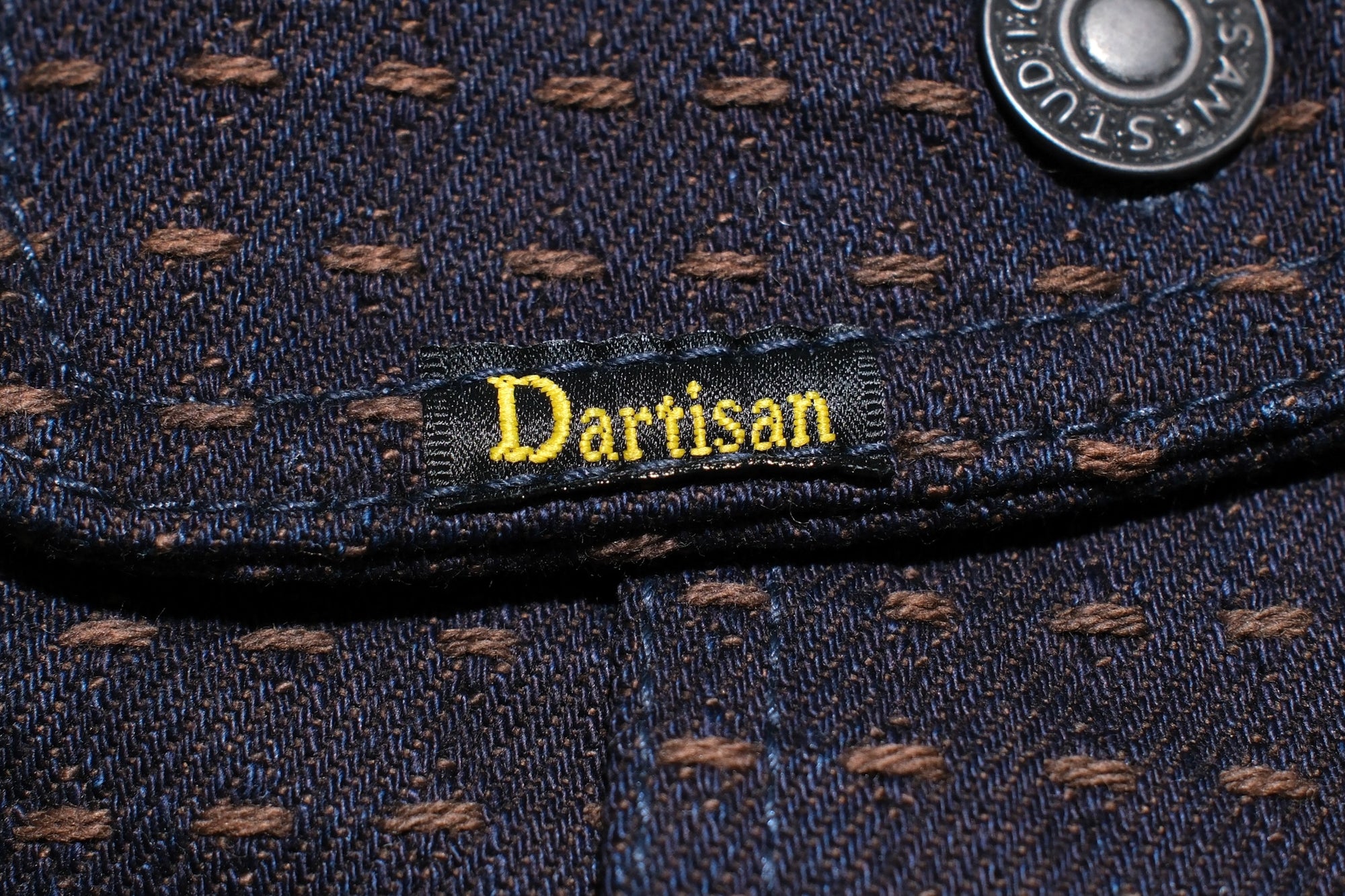 Studio D'Artisan 15oz “Denim Sashiko” Ranch Jacket (Indigo X Kakishibu)