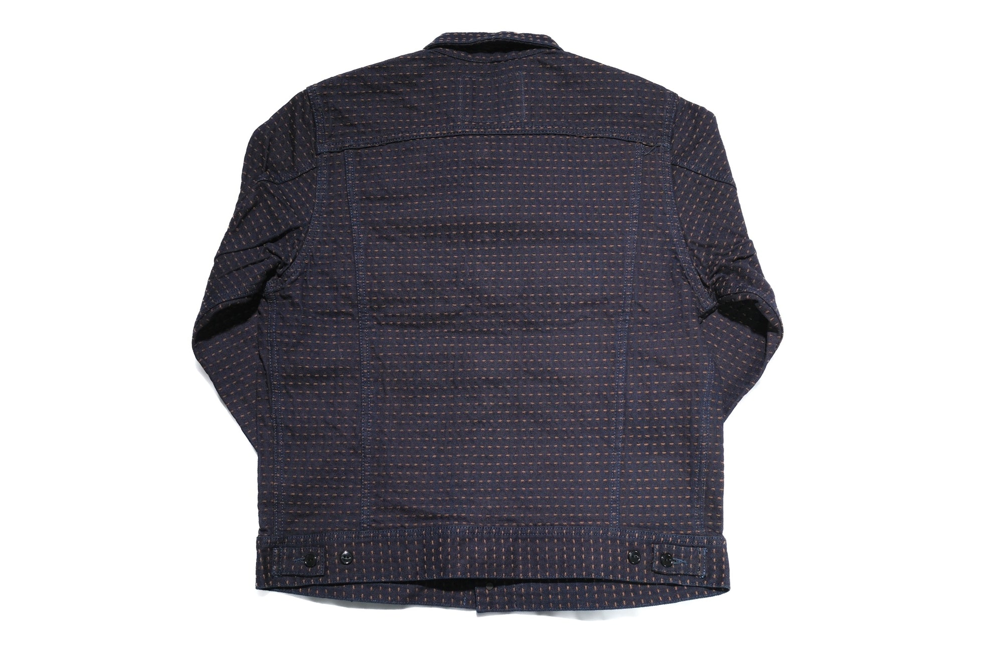 Studio D'Artisan 15oz “Denim Sashiko” Ranch Jacket (Indigo X Kakishibu)