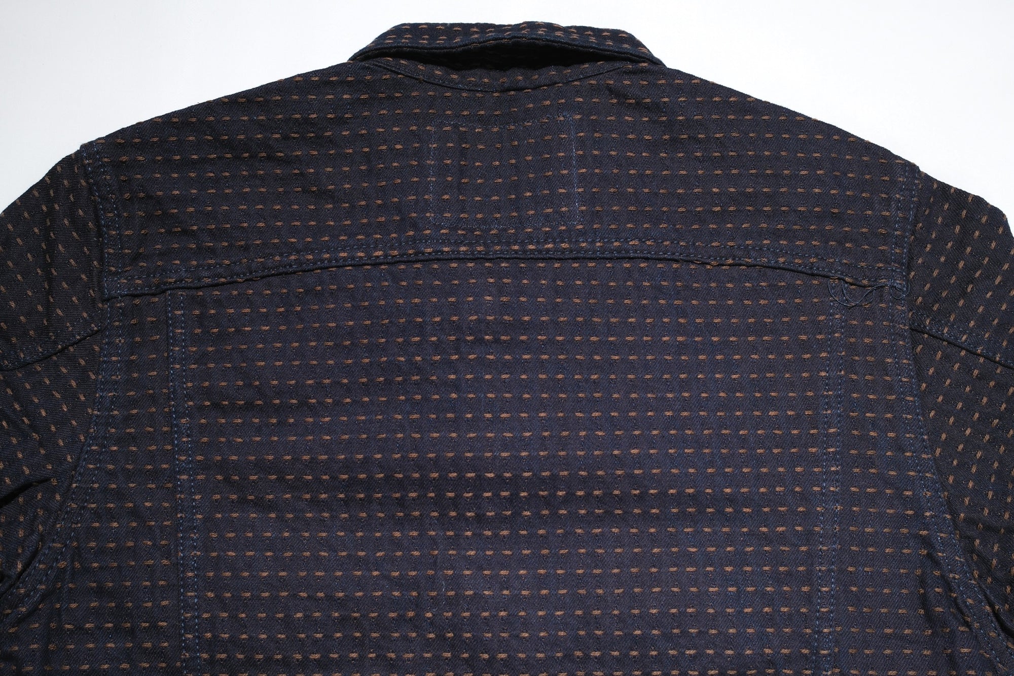 Studio D'Artisan 15oz “Denim Sashiko” Ranch Jacket (Indigo X Kakishibu)
