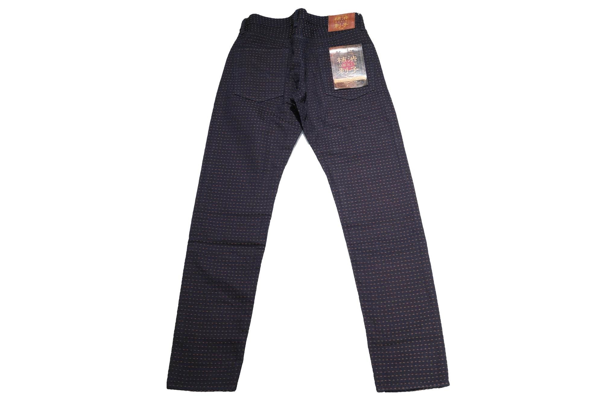 Studio D'Artisan 15oz “Denim Sashiko” Trousers (Indigo X Kakishibu)