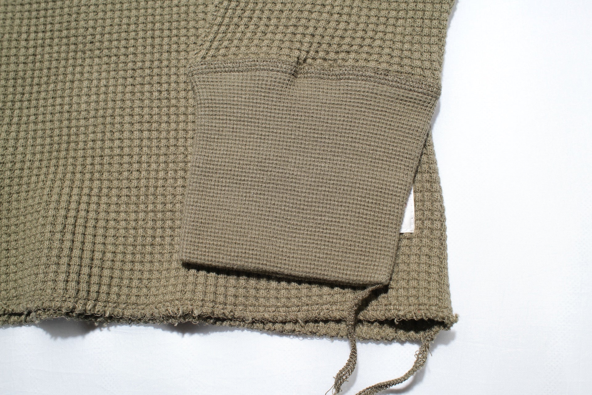 Iron Heart Heavyweight “Waffle Knit” L/S Plain Thermal (Olive)