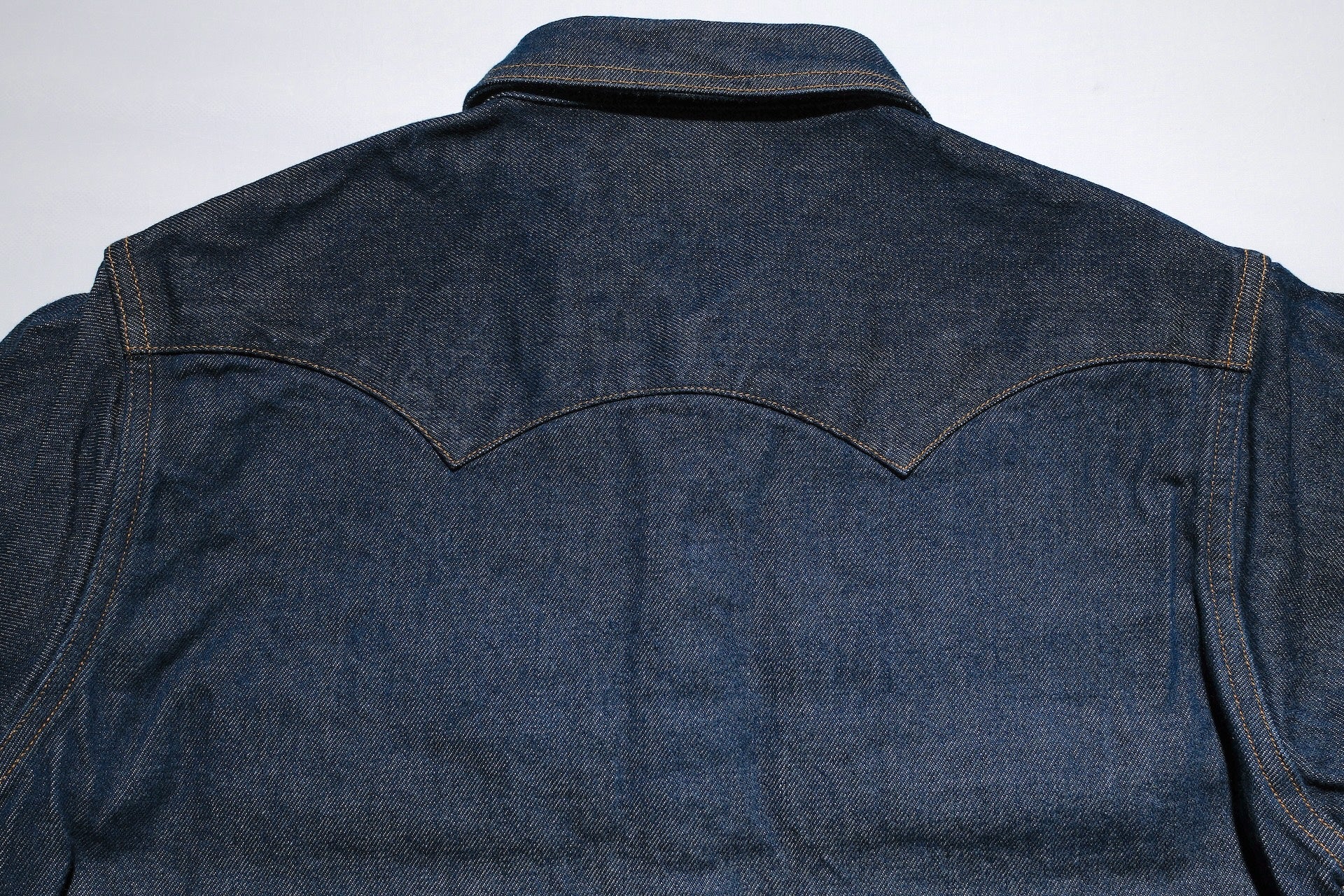 Studio D'Artisan 12.8oz "Sawtooth" Natural Indigo Denim Western Shirt