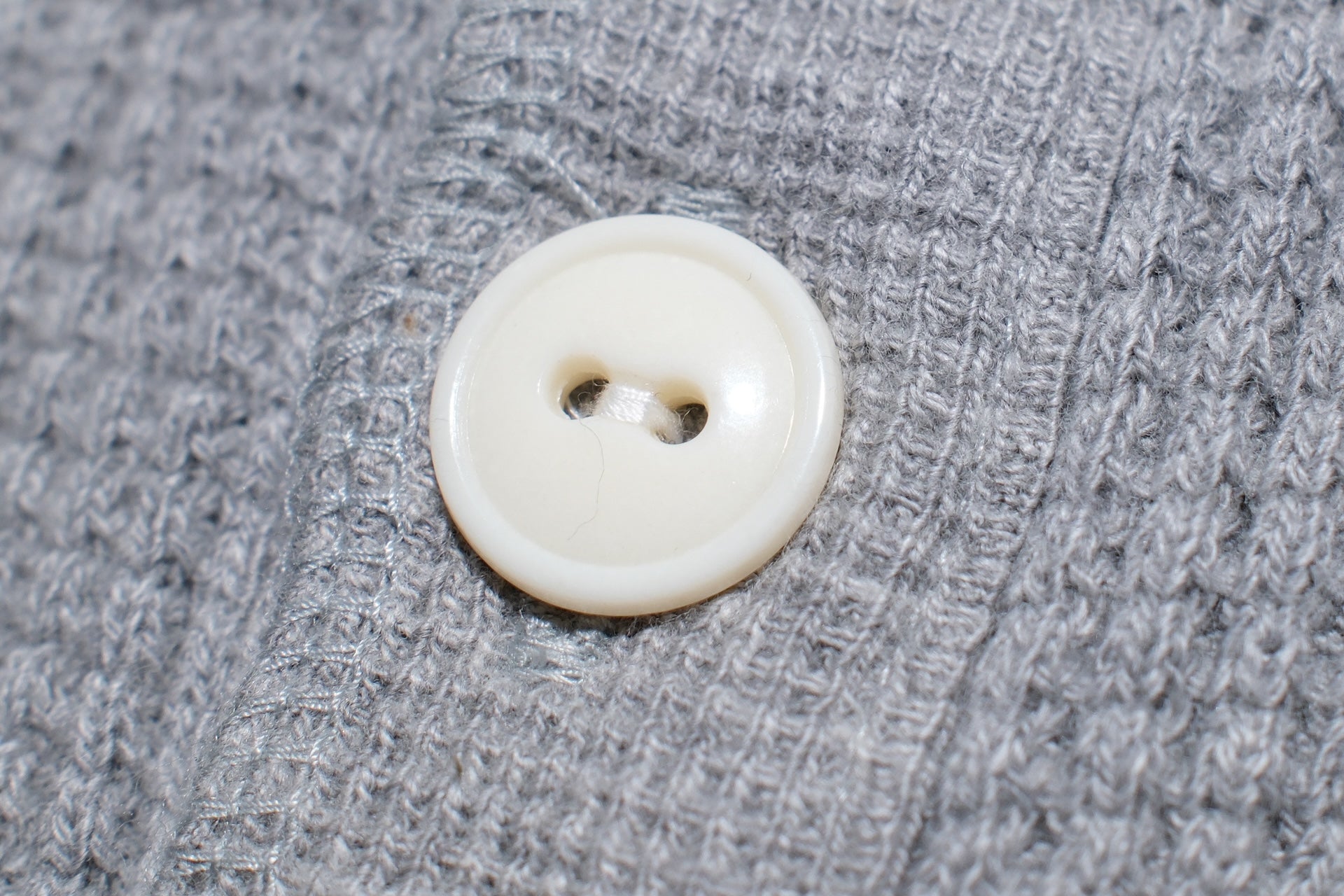 Iron Heart Heavyweight “Waffle Knit” L/S Henley Thermal (Grey)