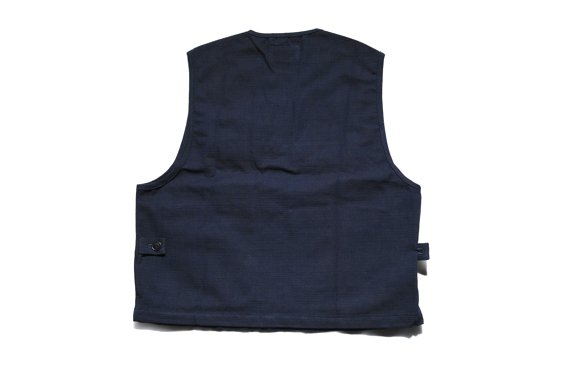 Samurai "Aimadara" Indigo Dyed Dobby Field Vest