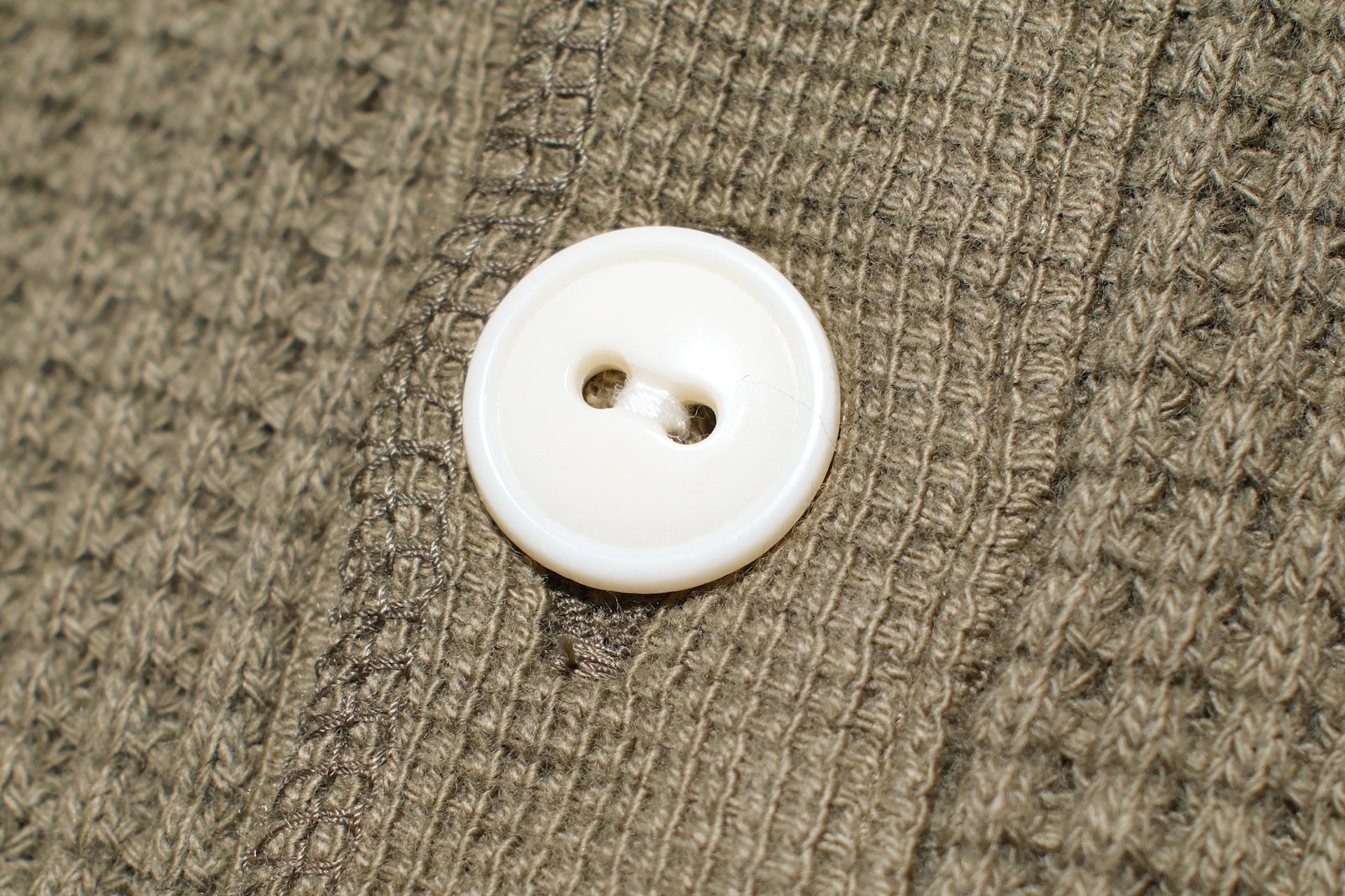 Iron Heart Heavyweight “Waffle Knit” L/S Henley Thermal (Olive)