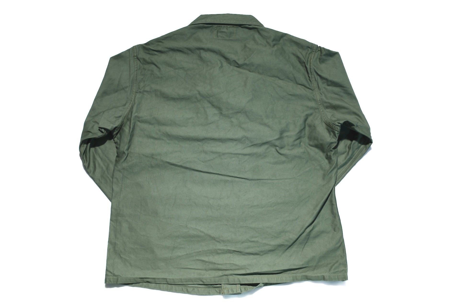 Freewheelers Military Back Satin "Combat Utility Jacket" (Olive Green)