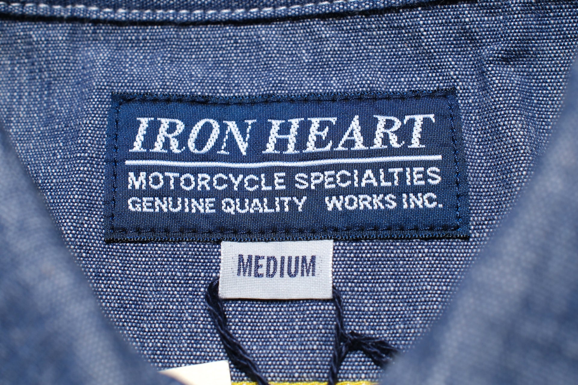 Iron Heart 10oz Indigo Dyed Selvedge Slubby Chambray Workshirt