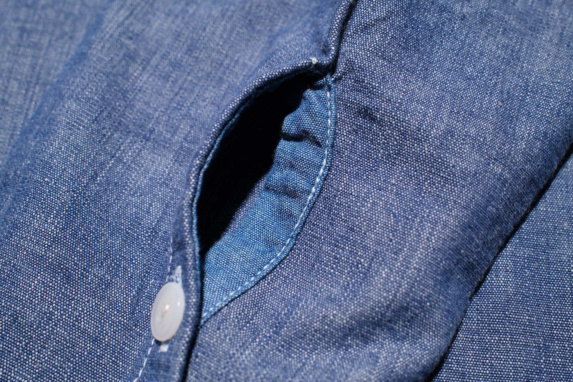 Iron Heart 10oz Indigo Dyed Selvedge Slubby Chambray Workshirt
