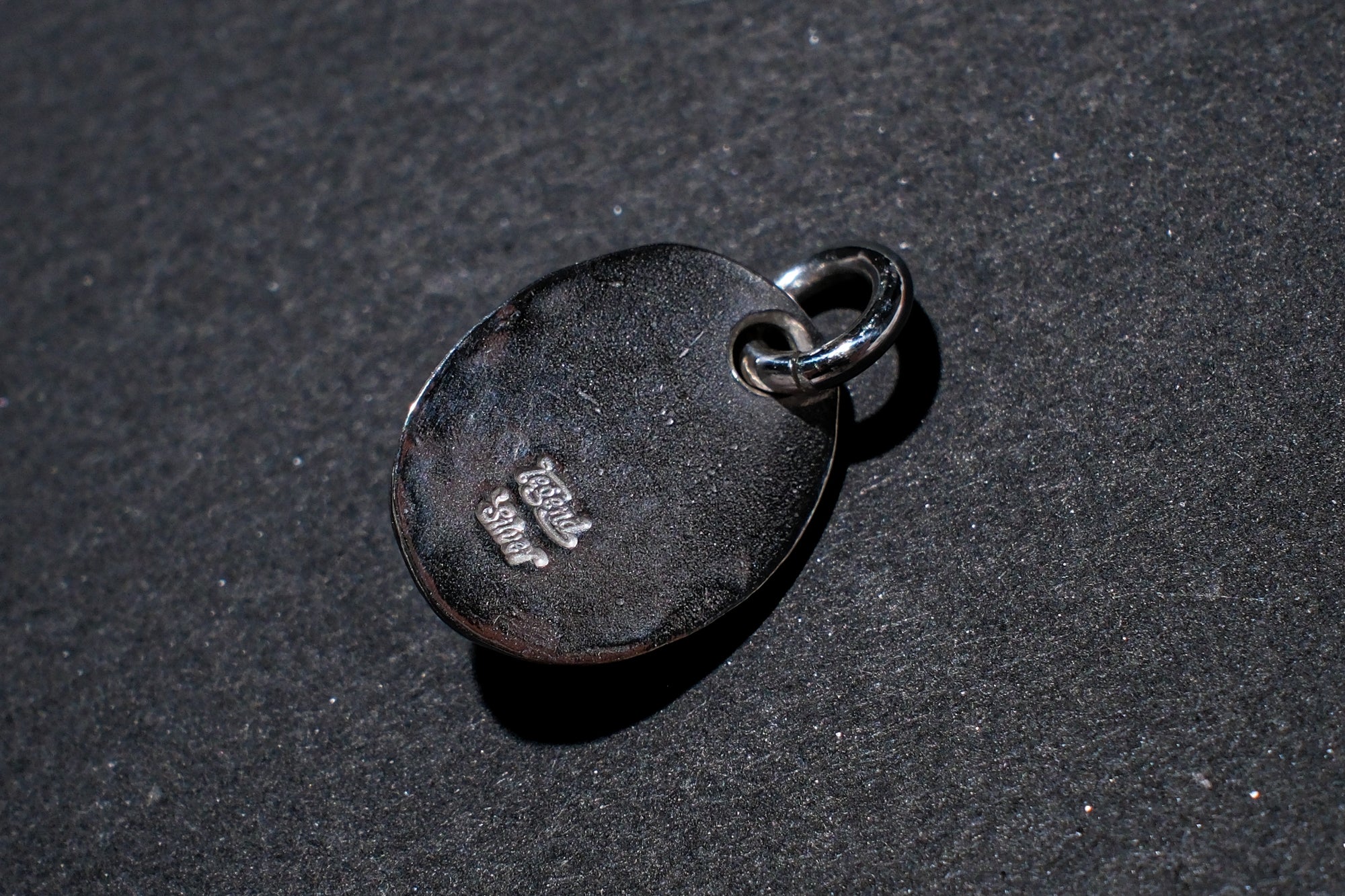 Legend Size Small "Plate" Pendant With Black Onyx (P-1-SD)