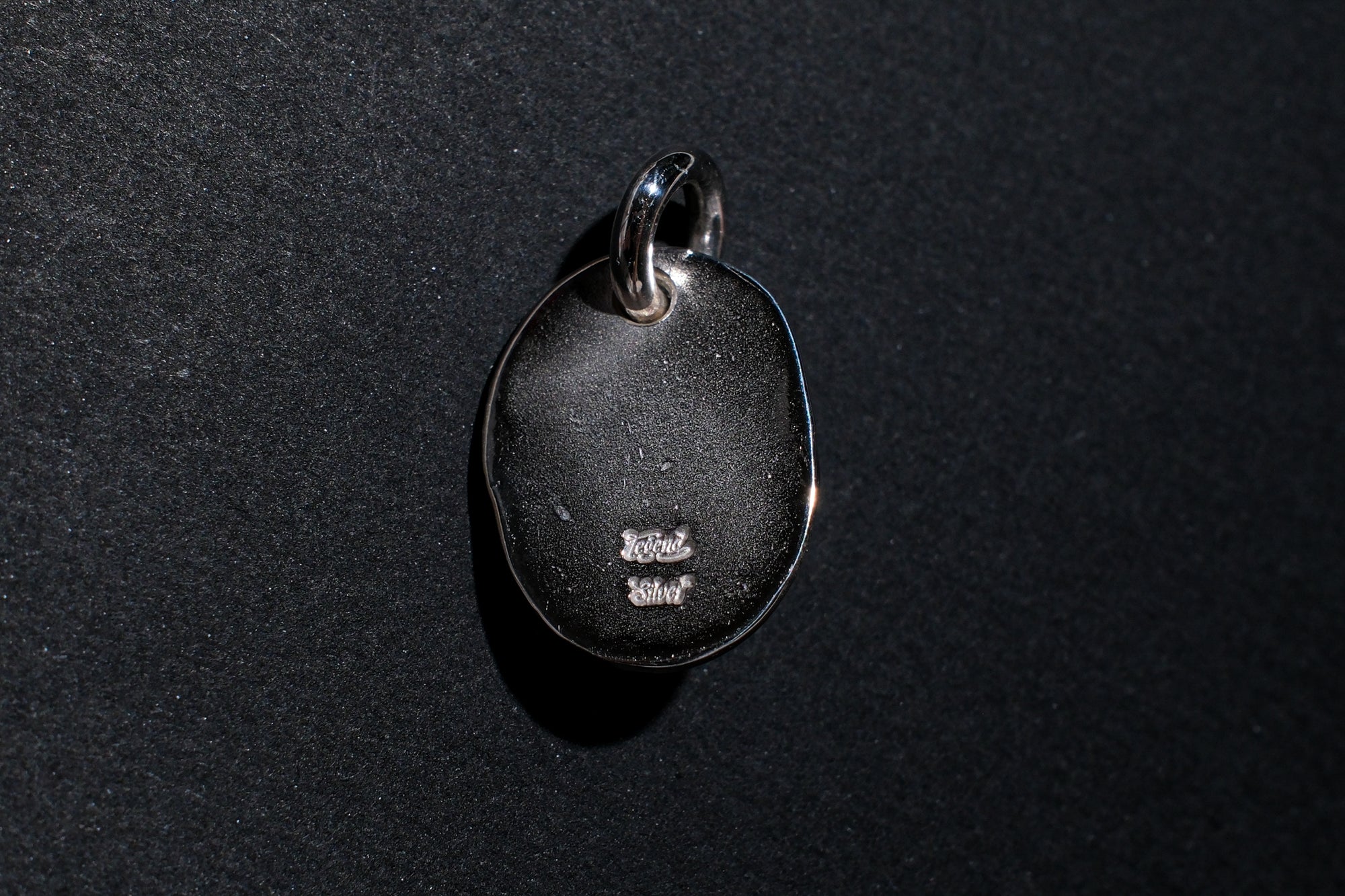 Legend Size Large "Plate" Pendant With Black Onyx (P-3-SD)