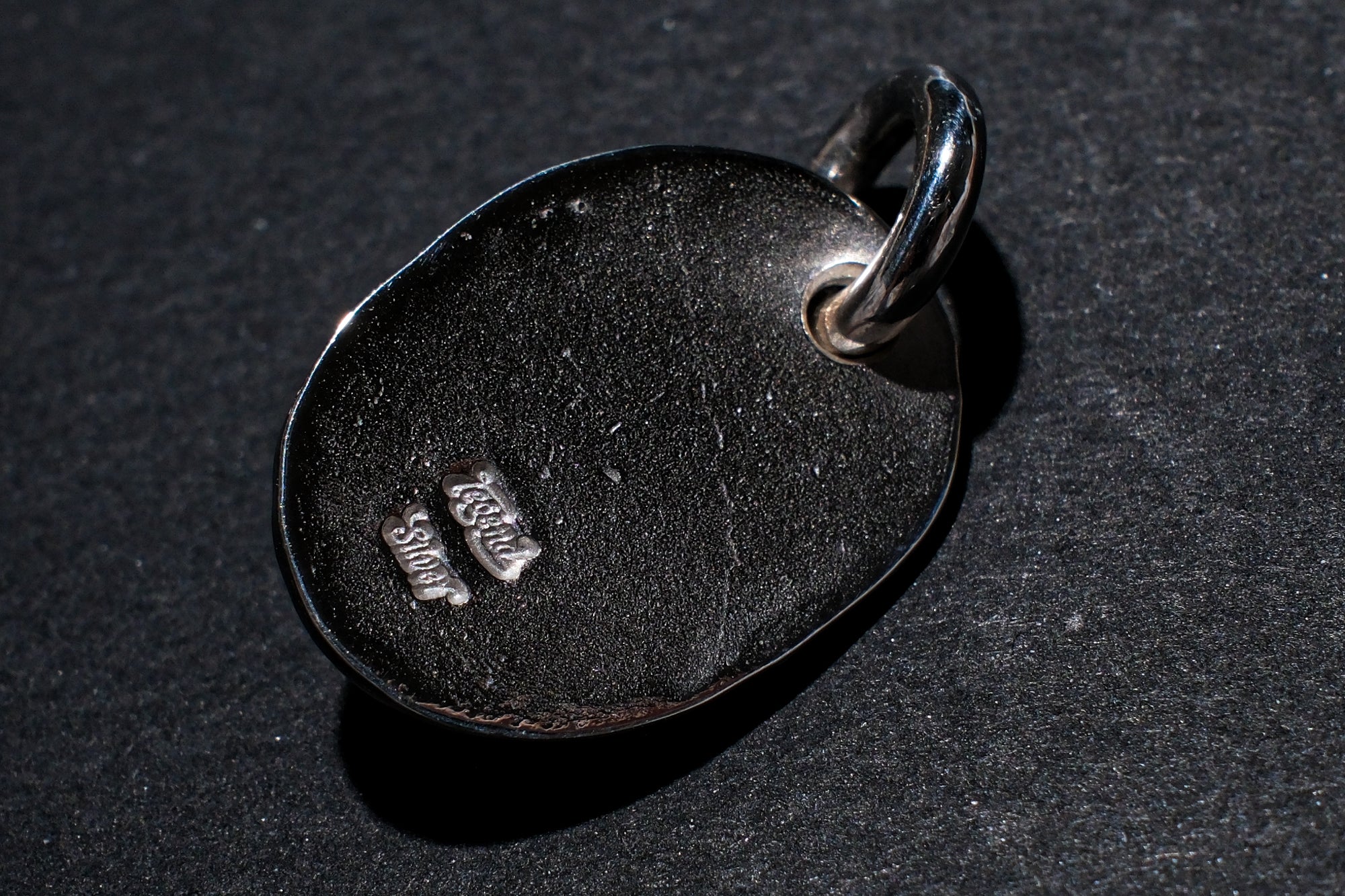Legend Size Large "Plate" Pendant With Turquoise (P-3-TQ)