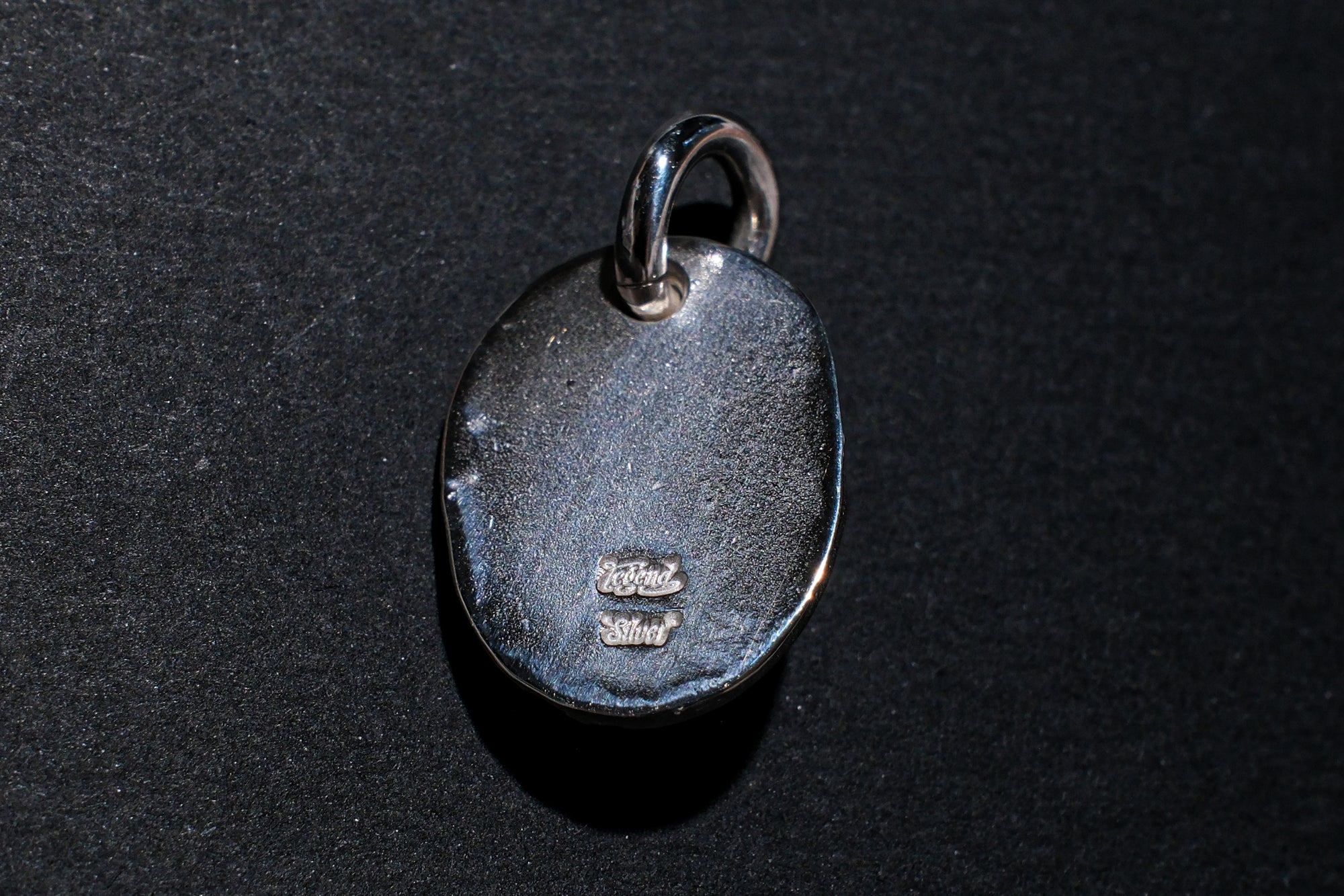 Legend Size Large "Plate" Pendant With Red Garnet (P-3-GN)