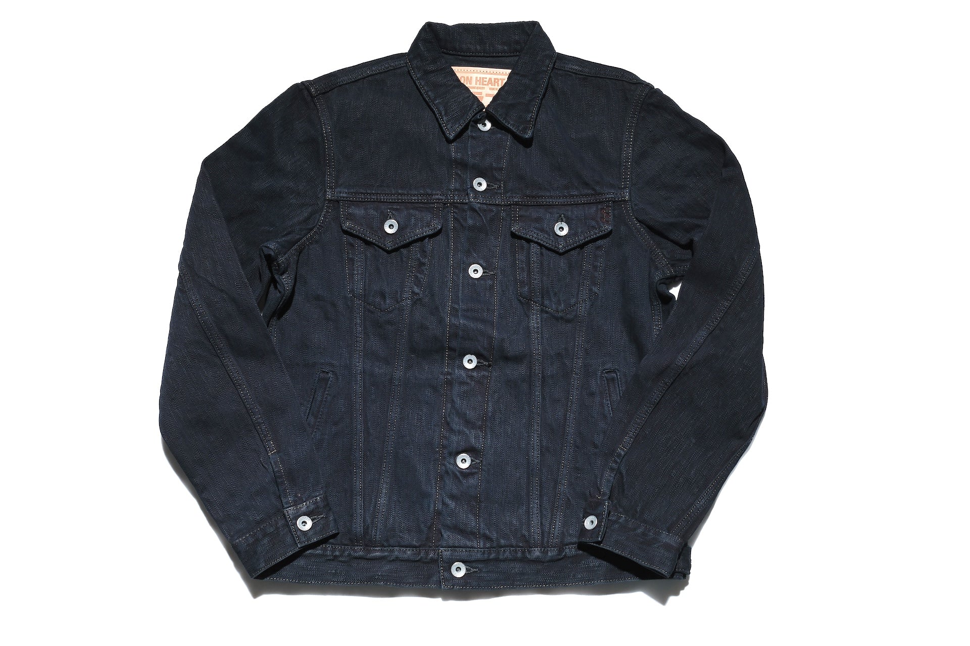 Iron Heart 16oz Black Overdyed Slubby Type 3 Denim Jacket