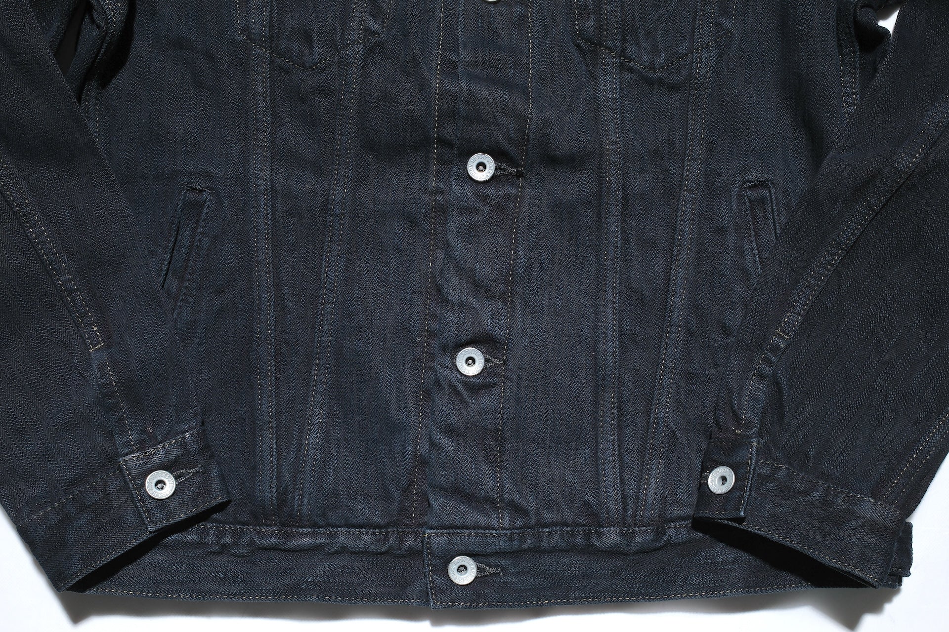 Iron Heart 16oz Black Overdyed Slubby Type 3 Denim Jacket