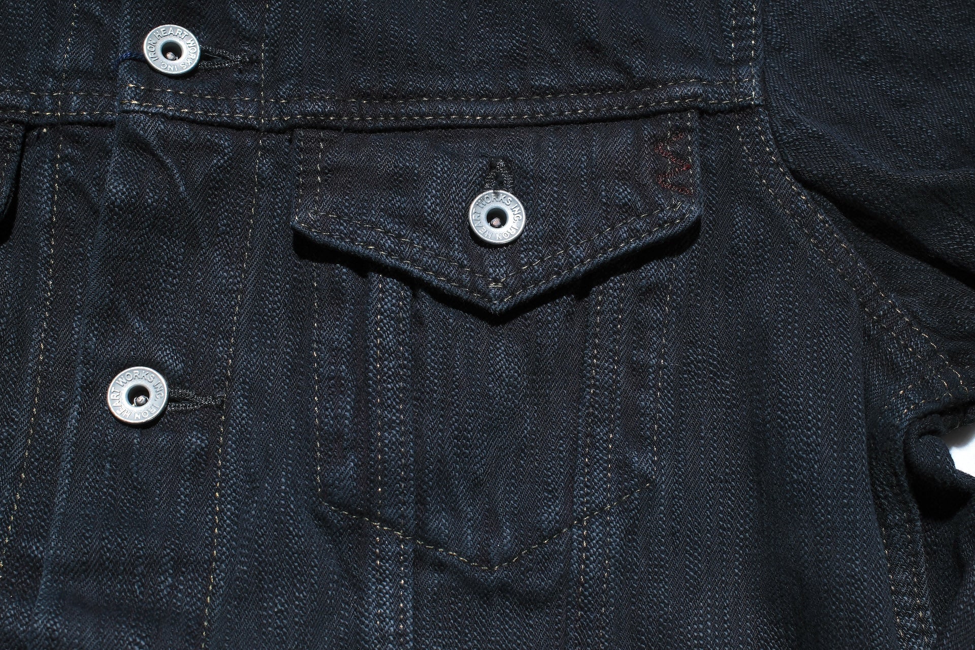 Iron Heart 16oz Black Overdyed Slubby Type 3 Denim Jacket