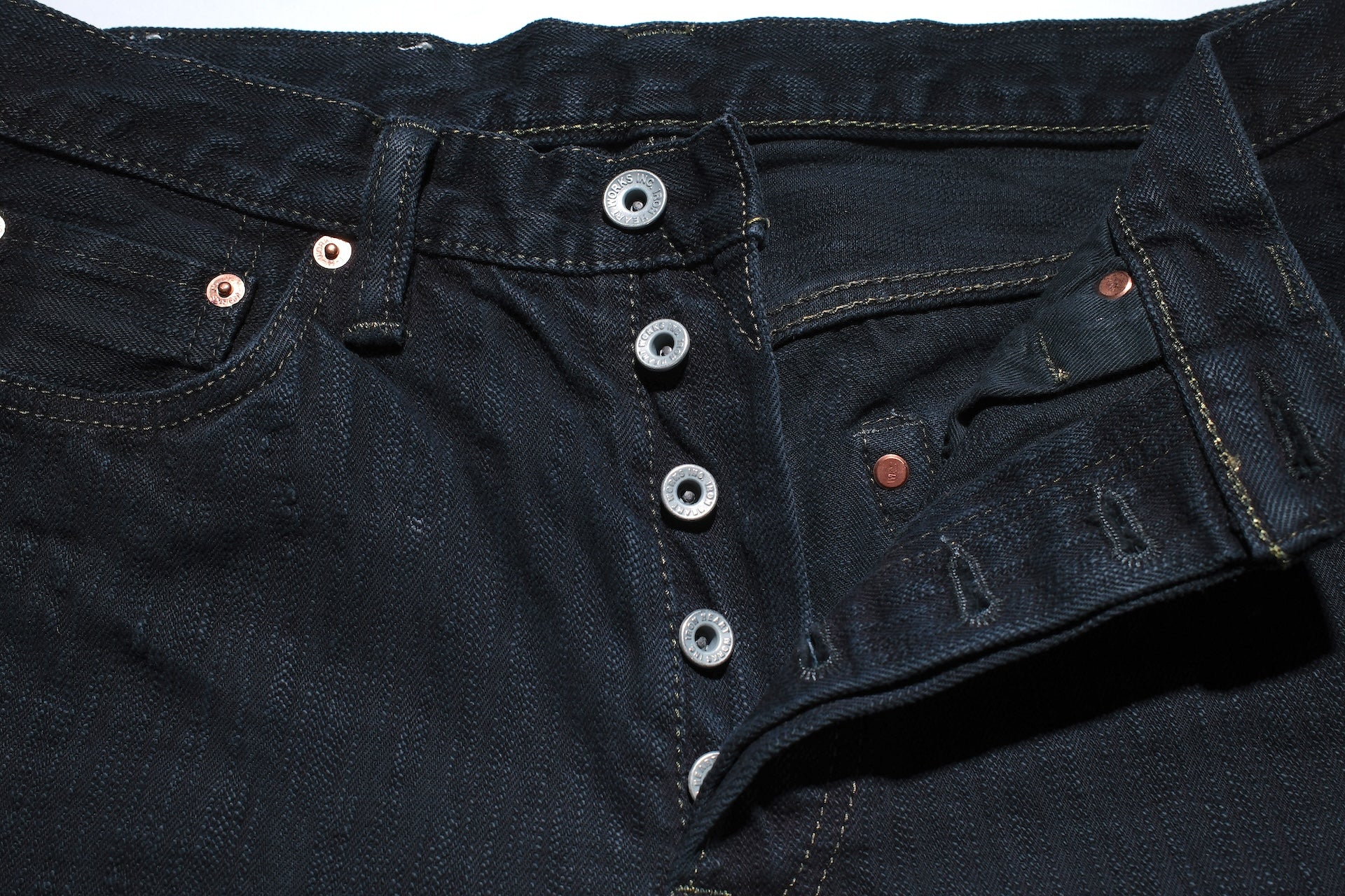 Iron Heart 16oz 888S-SLBod 'Black-Overdyed' Denim (Straight Tapered Fit)