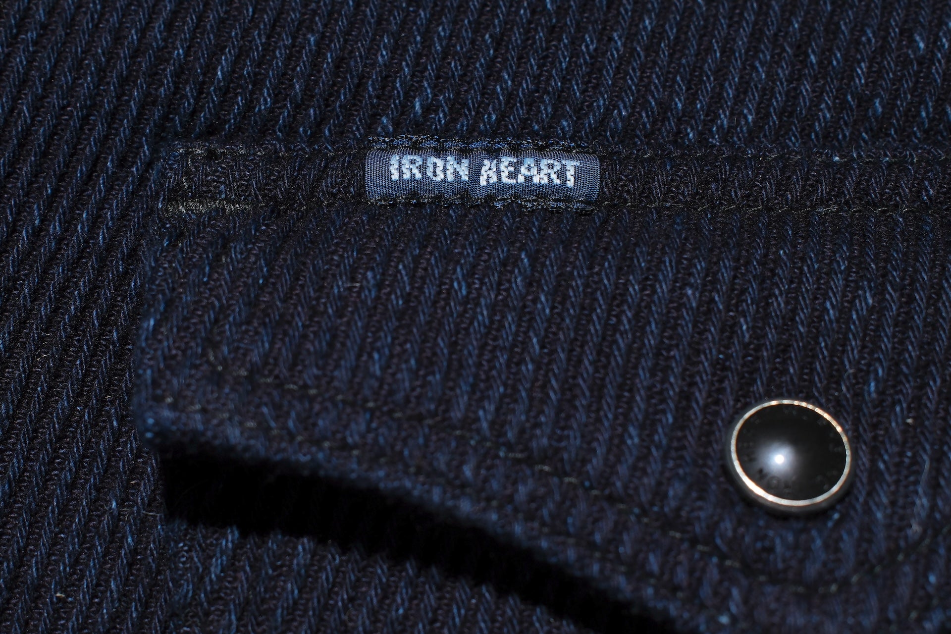 Iron Heart 14oz Heavyweight Indigo Dyed Kersey Western Shirt