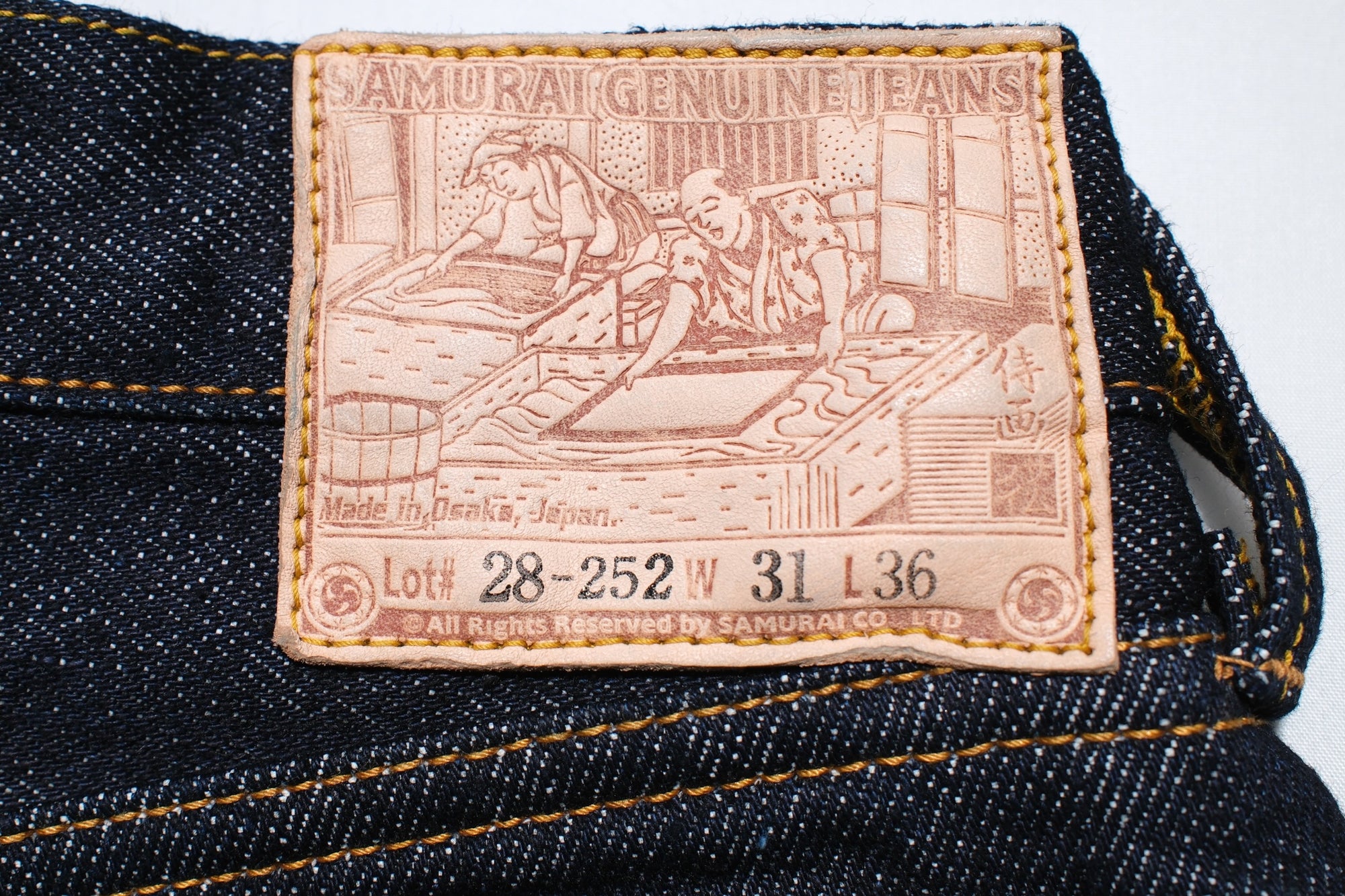 Samurai 15oz S0710XX-Washi Indigo Dyed “Washi” Denim (Slim Straight fit)