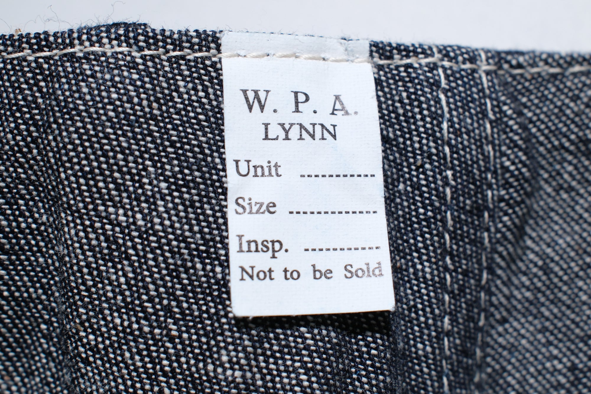 Warehouse Co. 12oz WPA Indigo Dyed Denim Double Knee Trousers (Loose Straight fit)