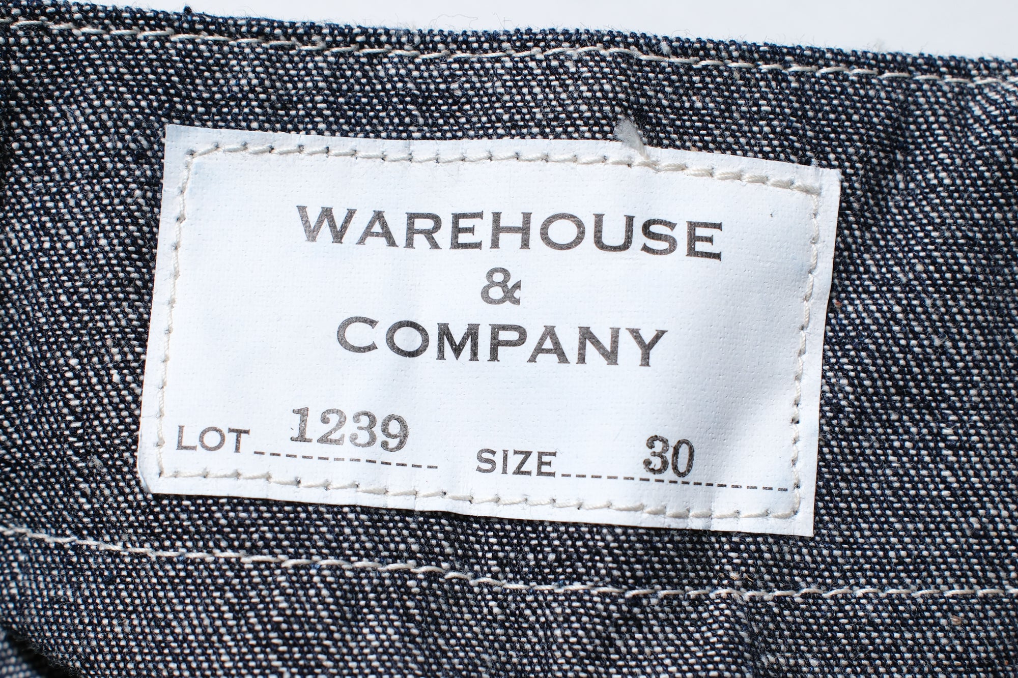 Warehouse Co. 12oz WPA Indigo Dyed Denim Double Knee Trousers (Loose Straight fit)