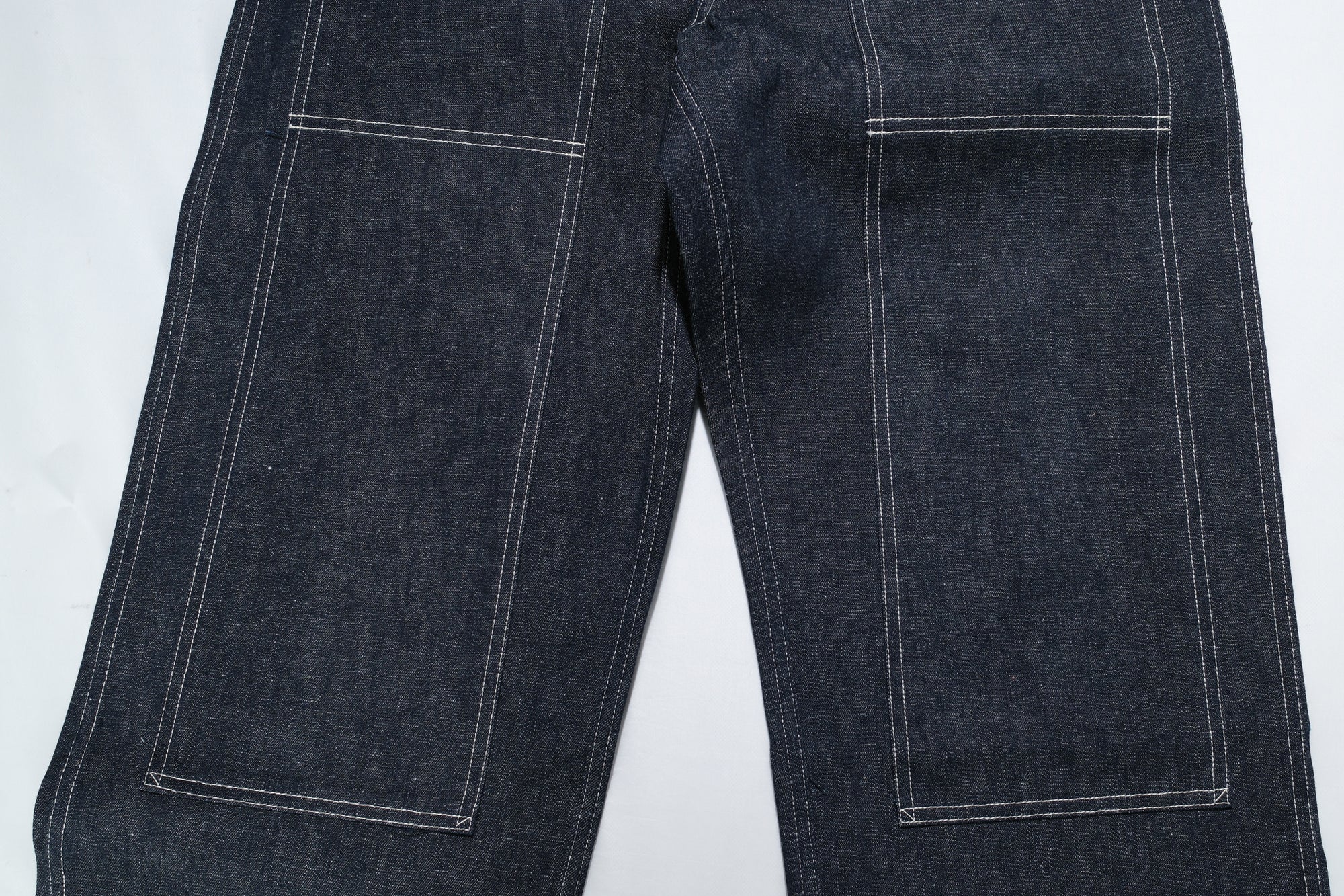 Warehouse Co. 12oz WPA Indigo Dyed Denim Double Knee Trousers (Loose Straight fit)