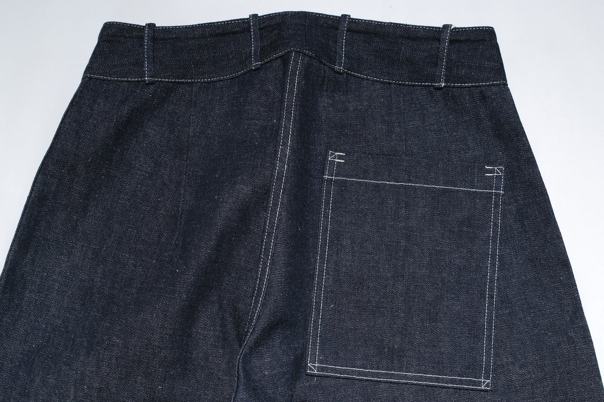 Warehouse Co. 12oz WPA Indigo Dyed Denim Double Knee Trousers (Loose Straight fit)