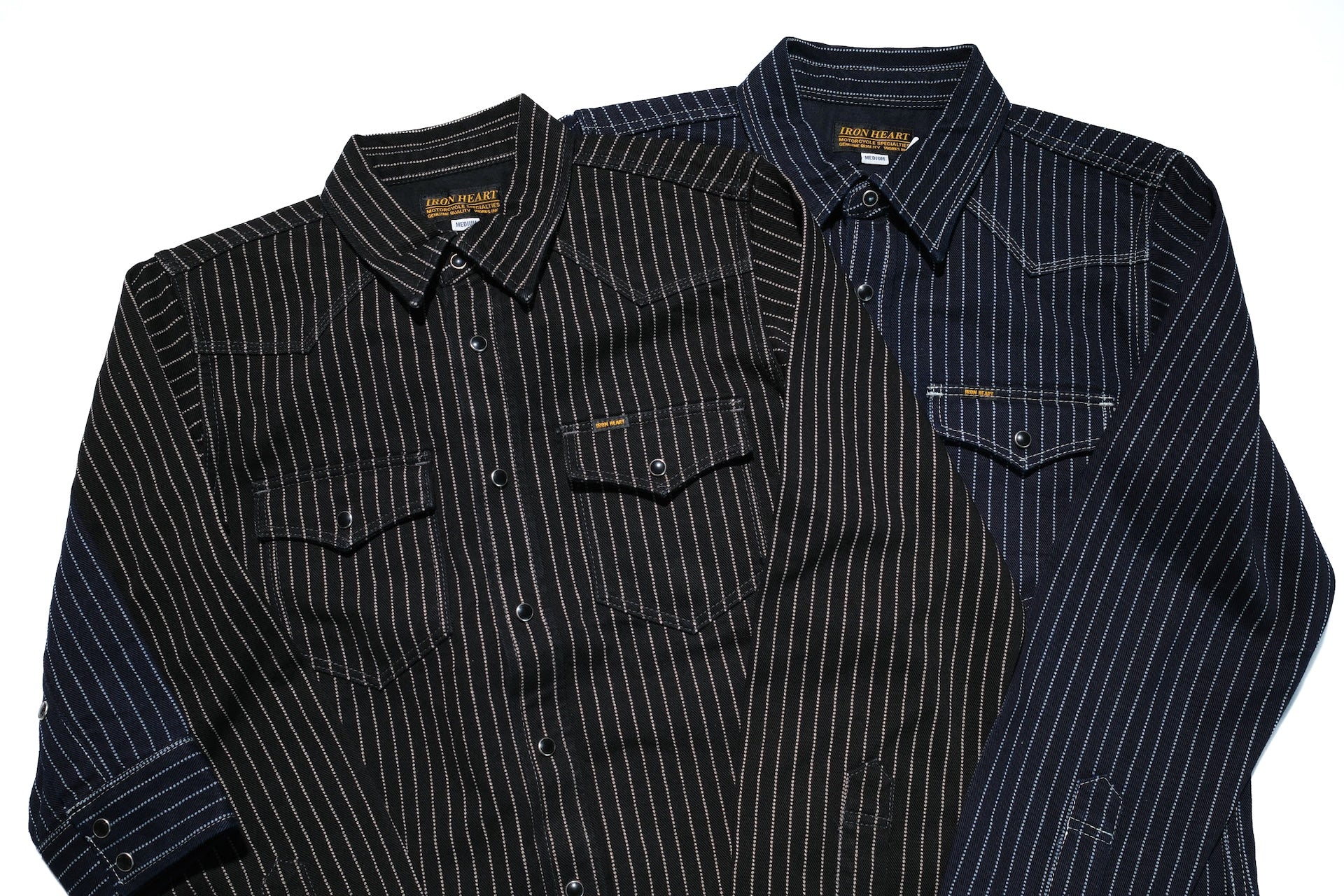 Iron Heart 12oz Wabash Western Shirt (Black)