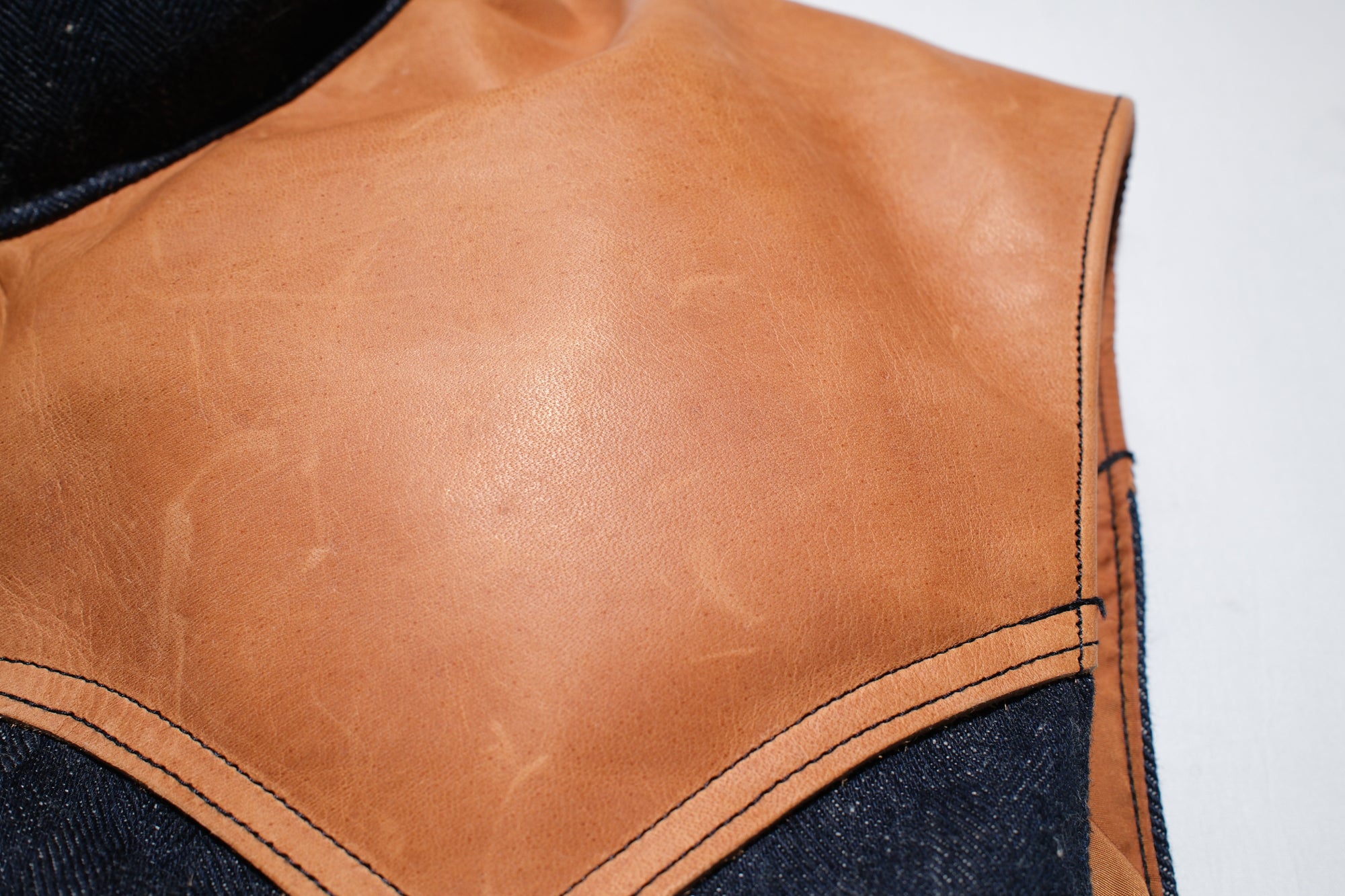 Warehouse Co. X Rocky Mountain Indigo Dyed HBT Denim Down Vest