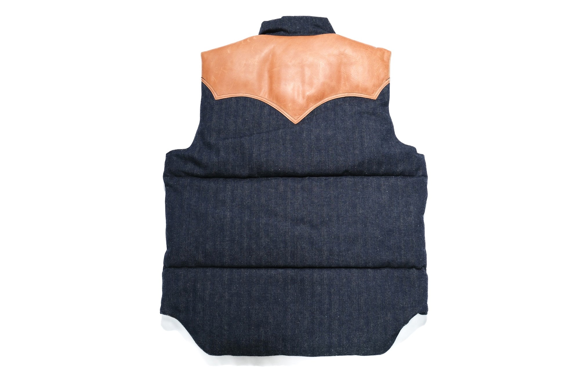 Warehouse Co. X Rocky Mountain Indigo Dyed HBT Denim Down Vest