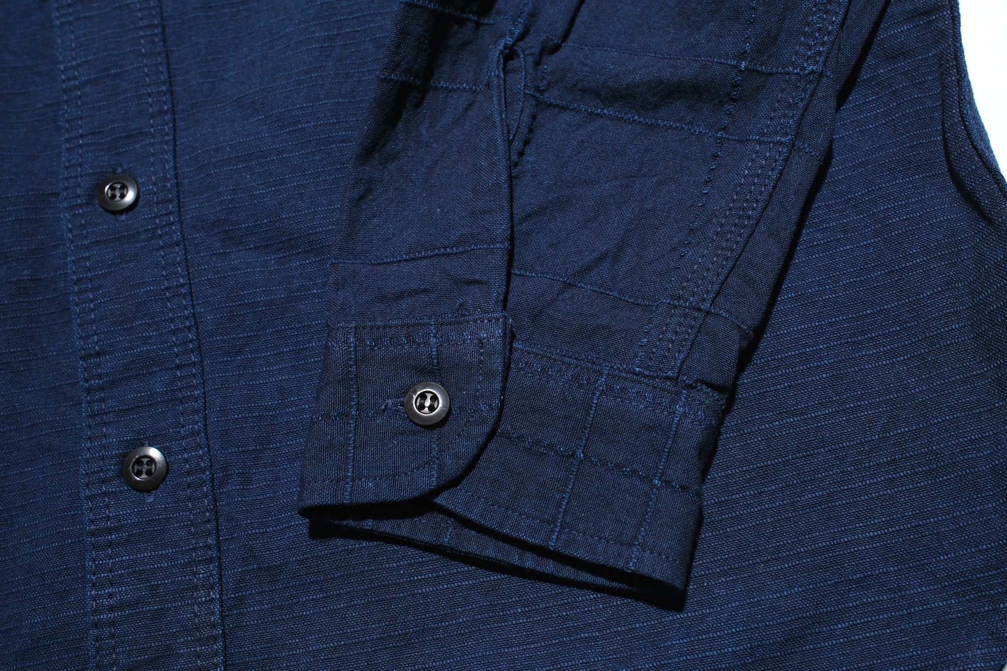 Samurai Heavyweight Natural Indigo Dyed “Two-Ways” Workshirt (Overseas Edition)